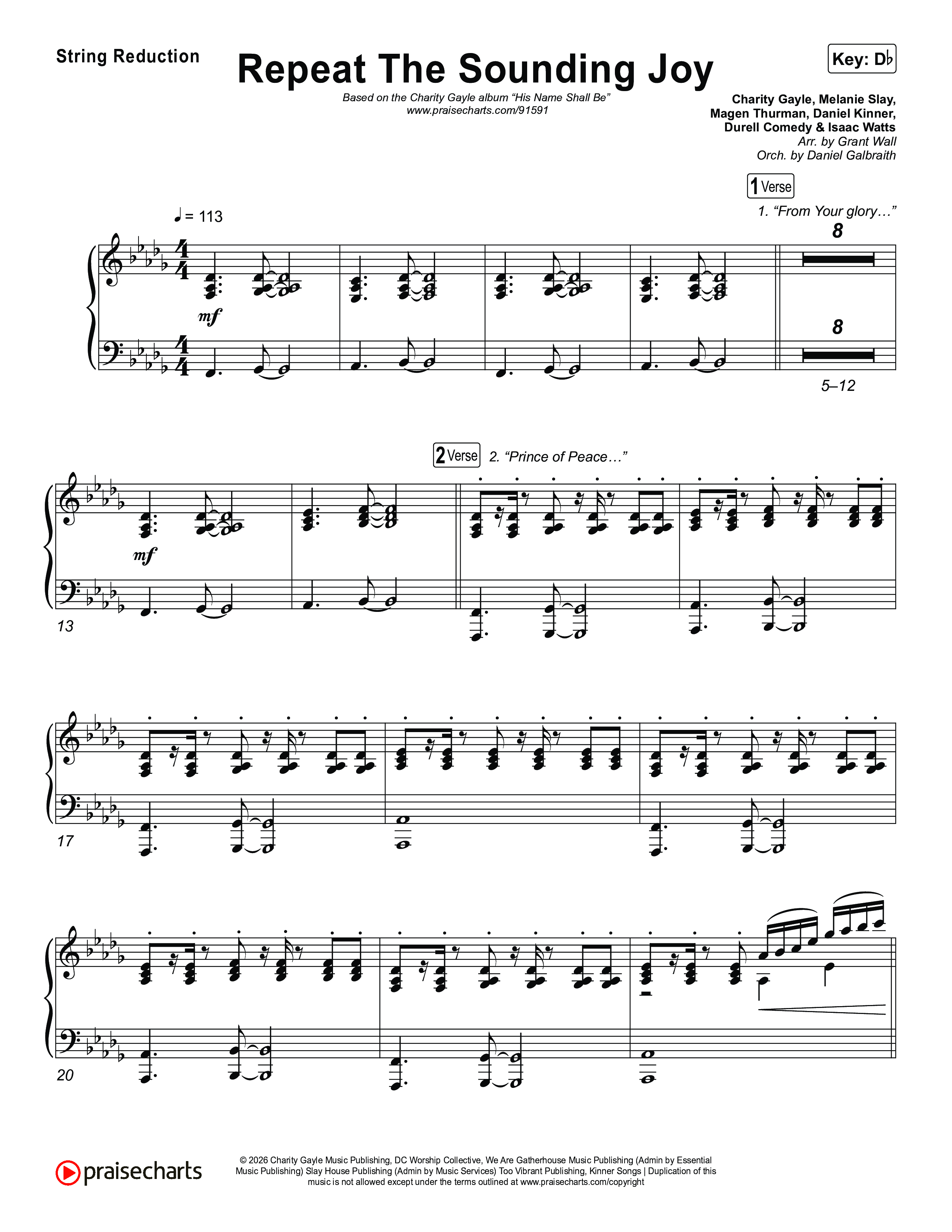 Repeat The Sounding Joy String Reduction (Charity Gayle)