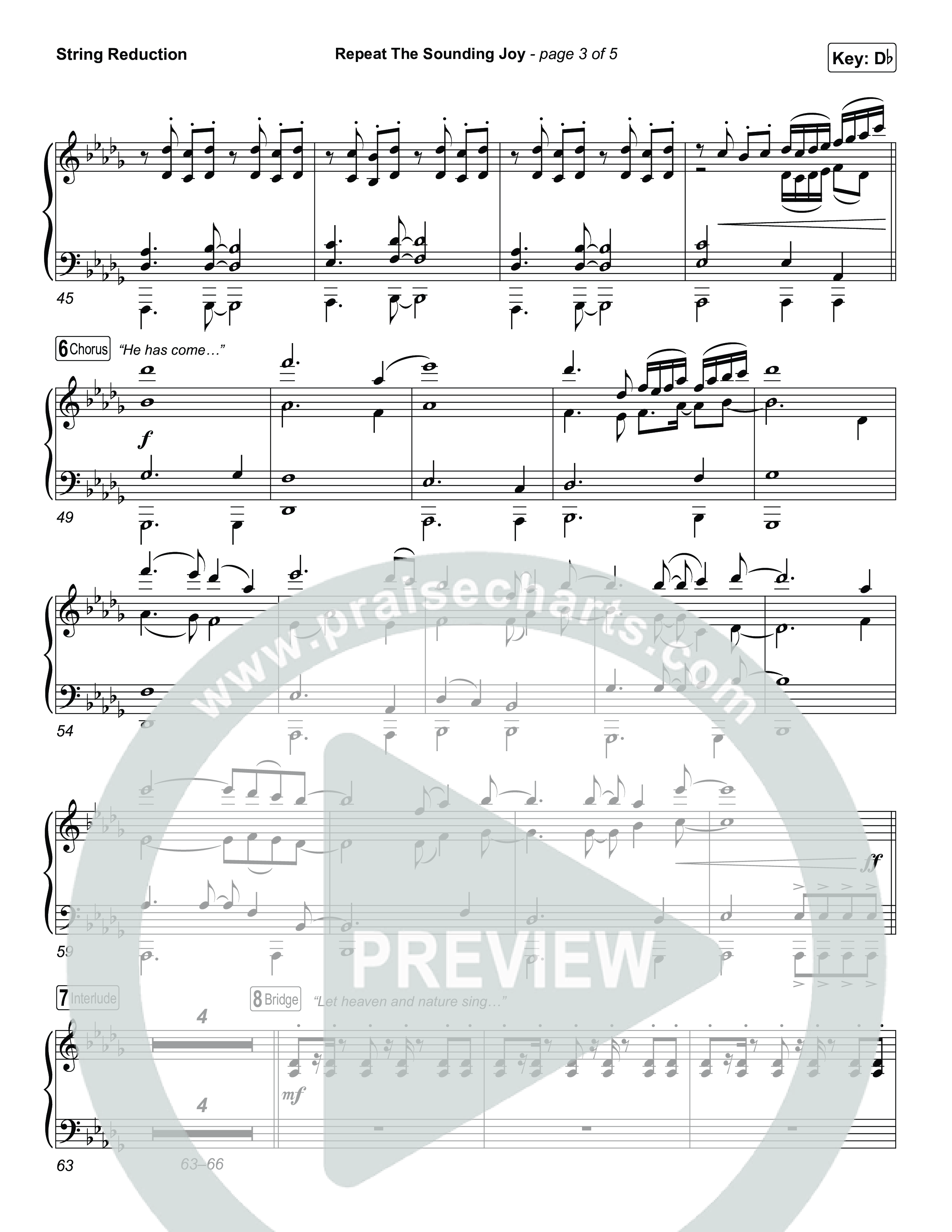Repeat The Sounding Joy String Reduction (Charity Gayle)