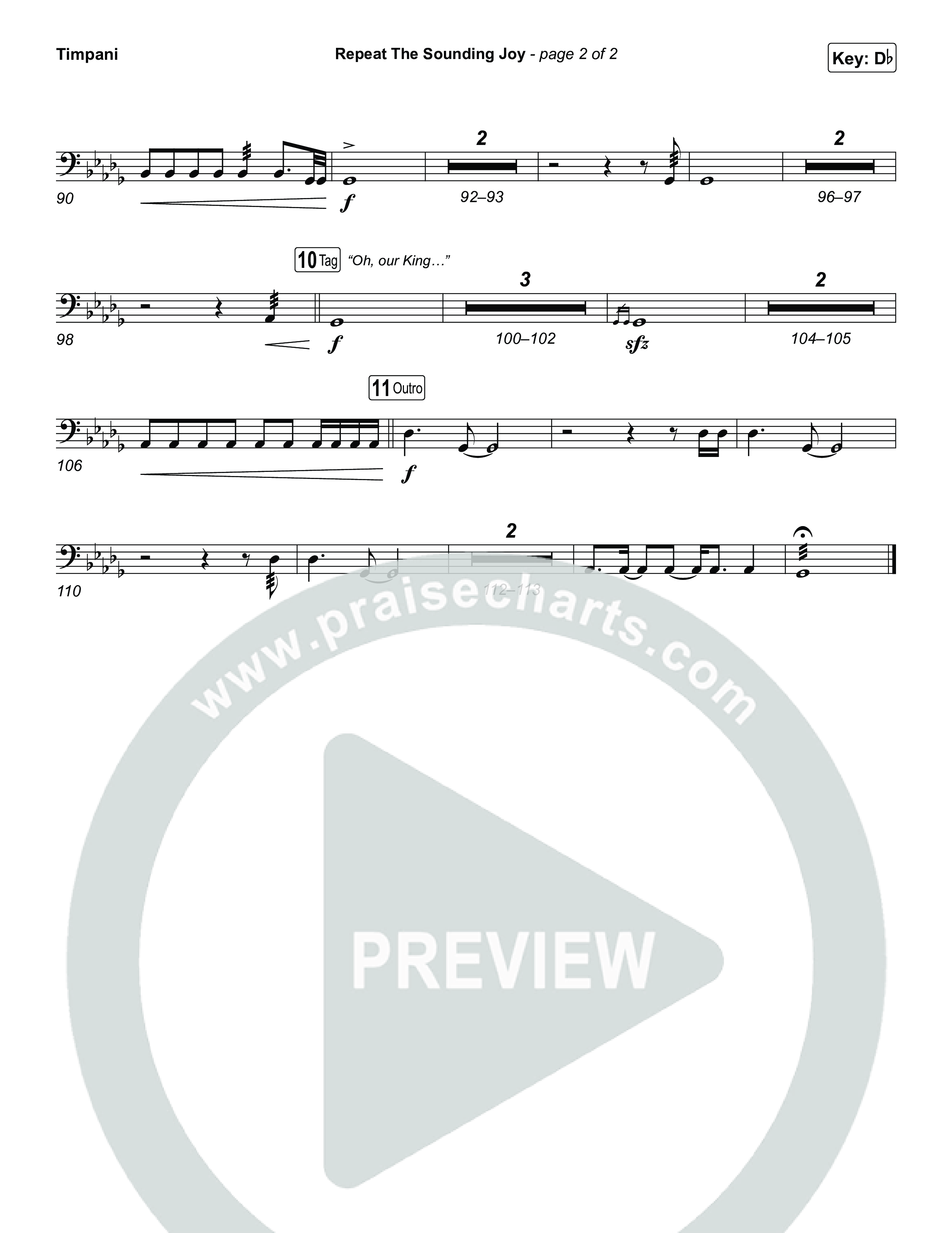 Repeat The Sounding Joy Timpani (Charity Gayle)