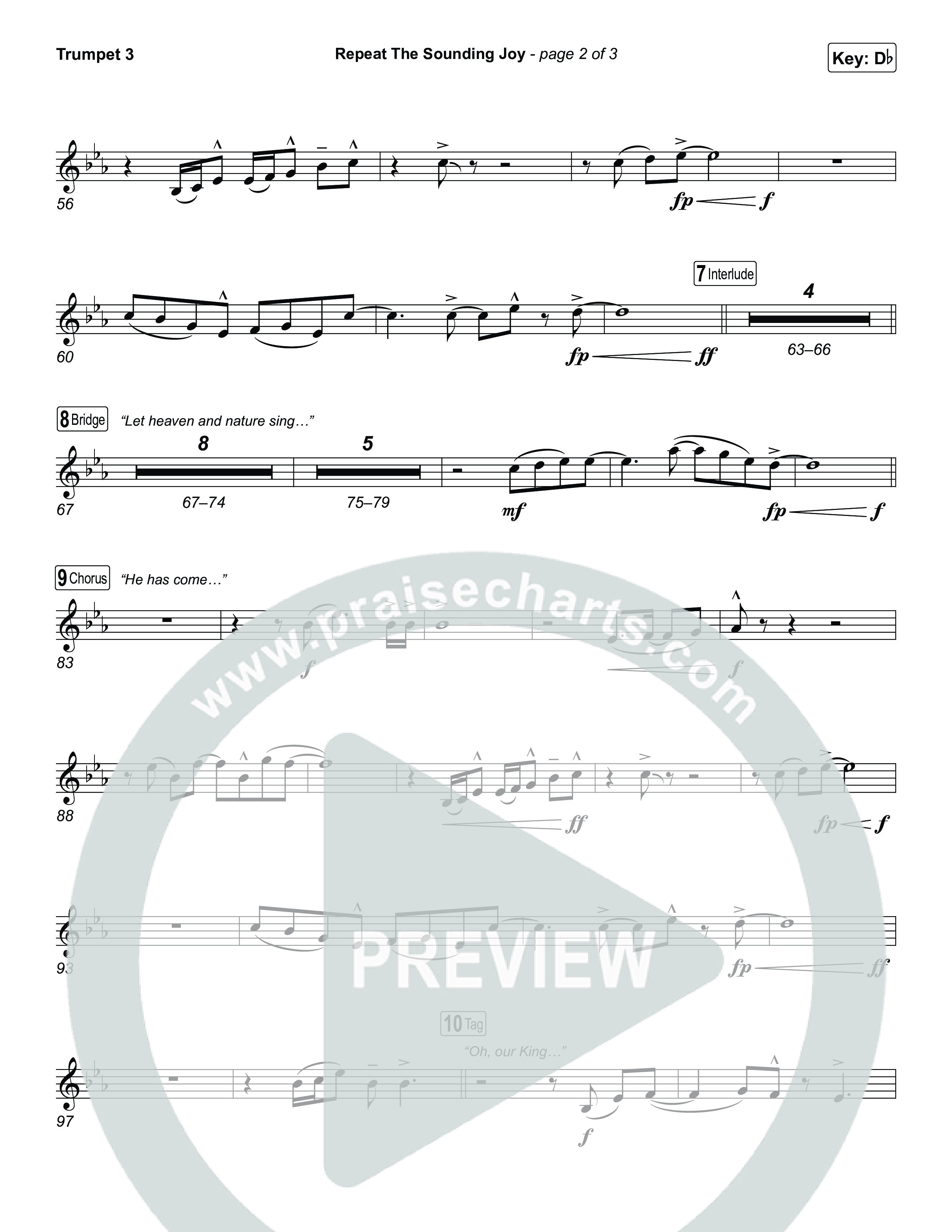 Repeat The Sounding Joy Trumpet 3 (Charity Gayle)