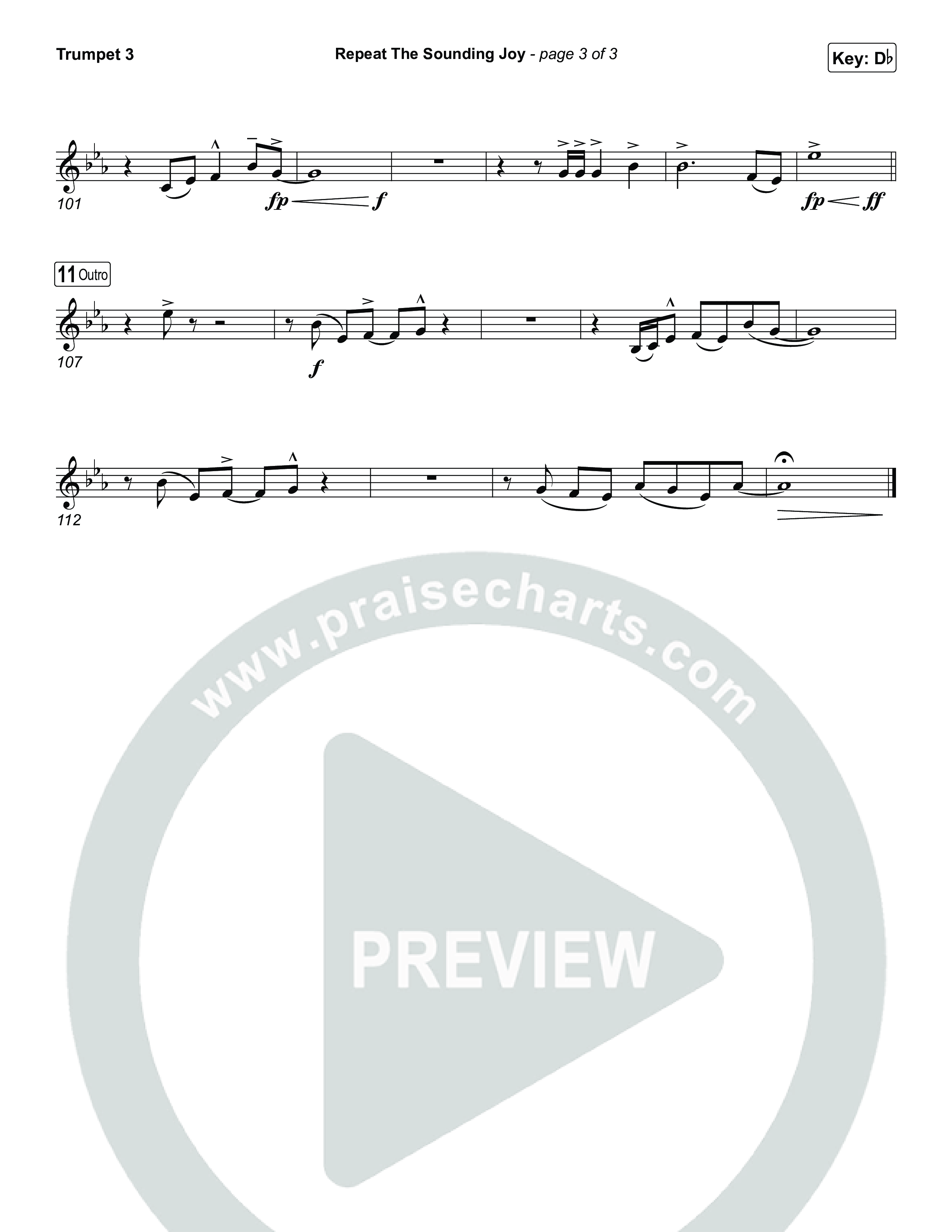 Repeat The Sounding Joy Trumpet 3 (Charity Gayle)