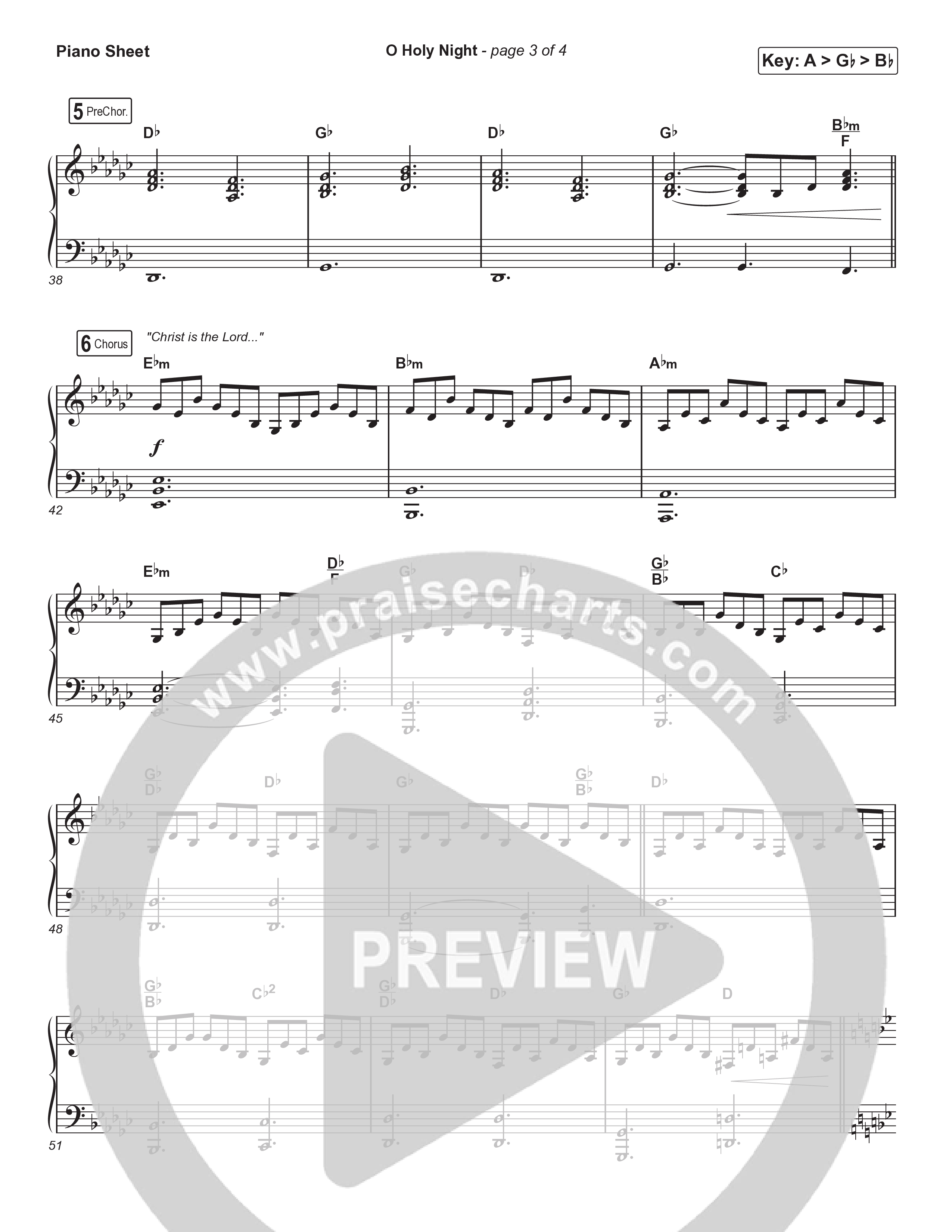 O Holy Night (Choral Anthem SATB) Piano Sheet (Tommee Profitt / Tauren Wells / SVRCINA / Arr. Luke Gambill)
