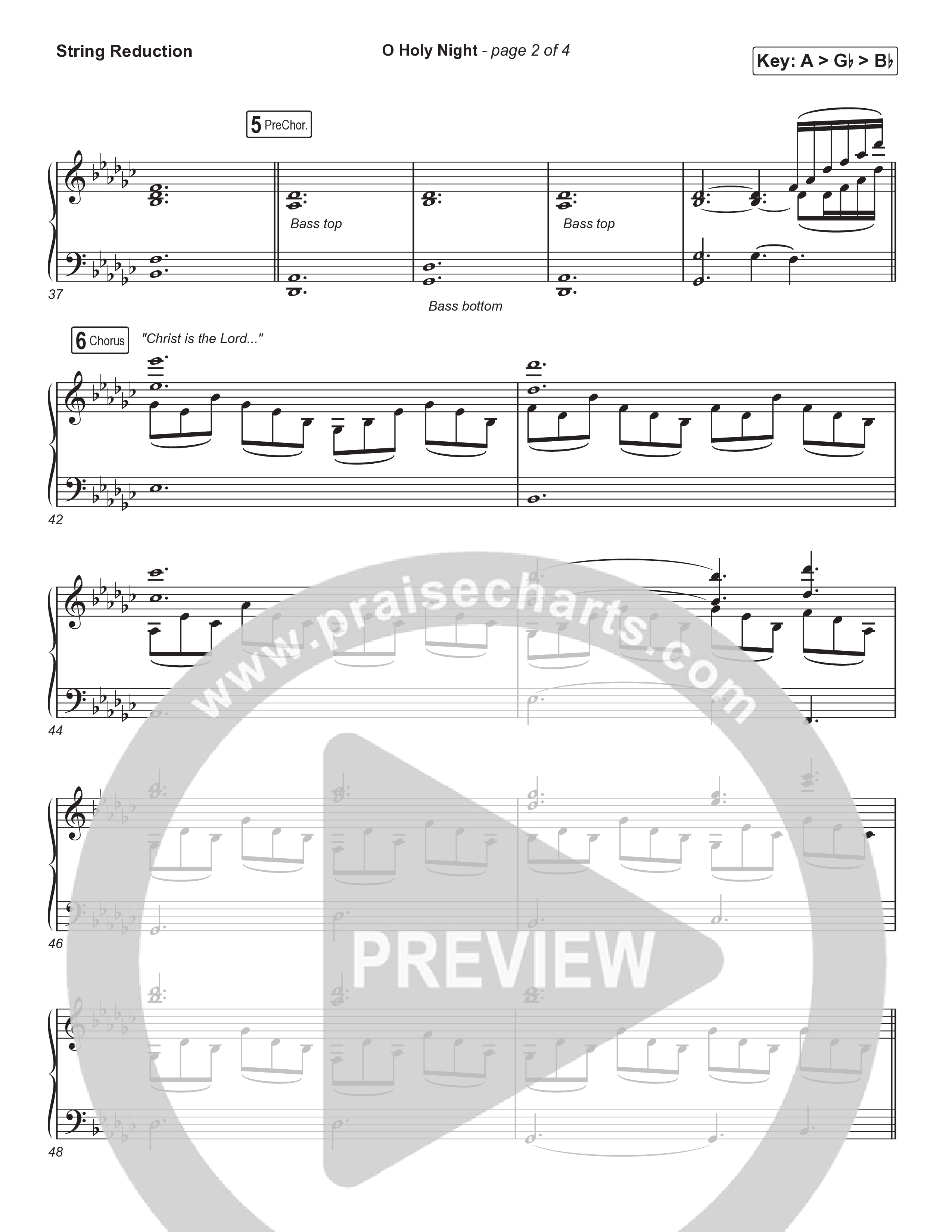 O Holy Night (Choral Anthem SATB) String Reduction (Tommee Profitt / Tauren Wells / SVRCINA / Arr. Luke Gambill)