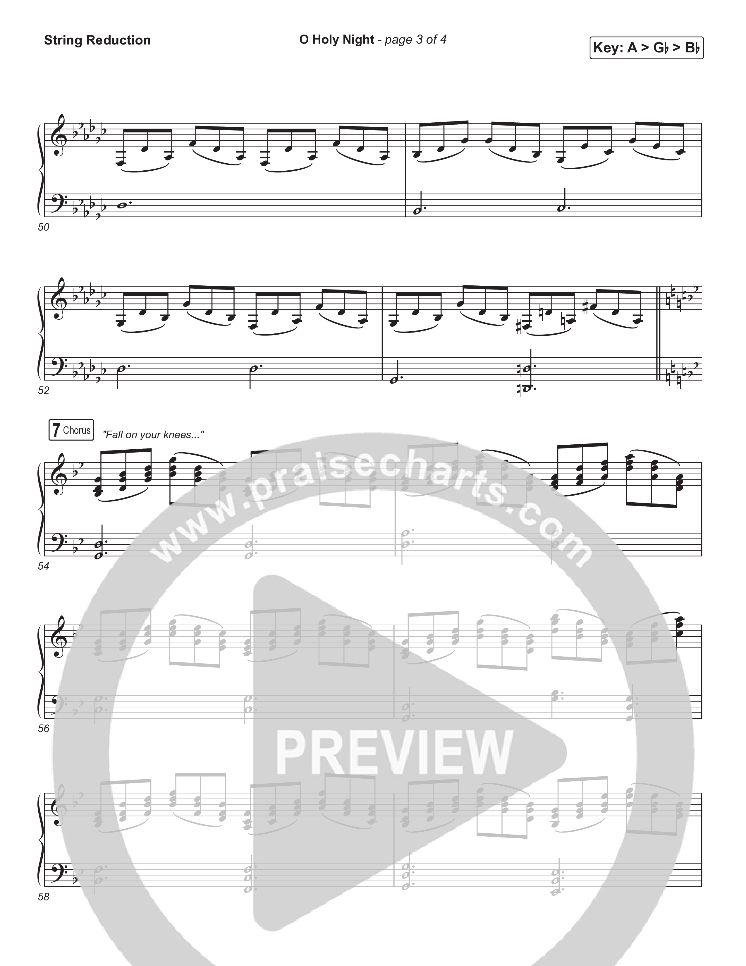 O Holy Night (Choral Anthem SATB) String Reduction (Tommee Profitt / Tauren Wells / SVRCINA / Arr. Luke Gambill)