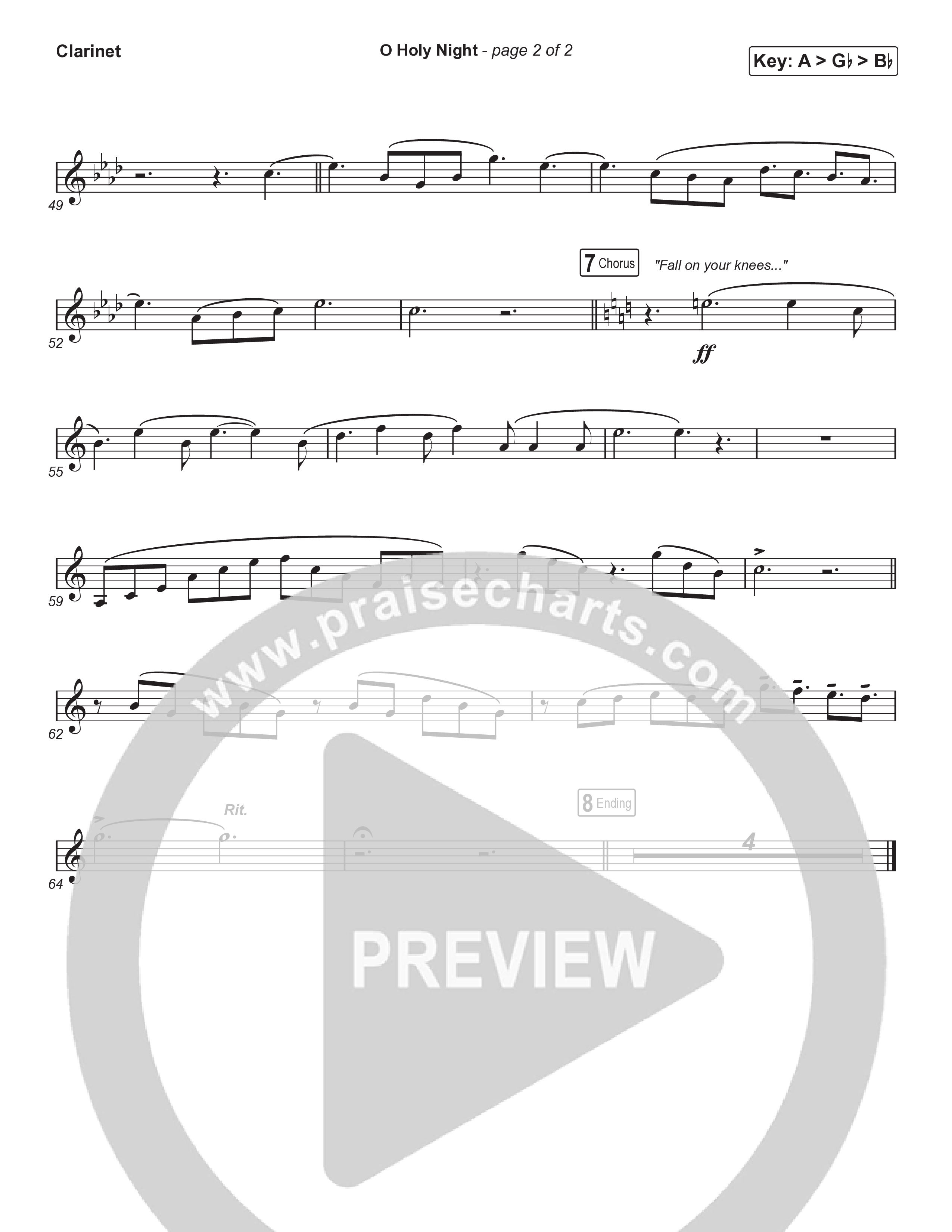 O Holy Night (Sing It Now) Clarinet (Tommee Profitt / Tauren Wells / SVRCINA / Arr. Luke Gambill)
