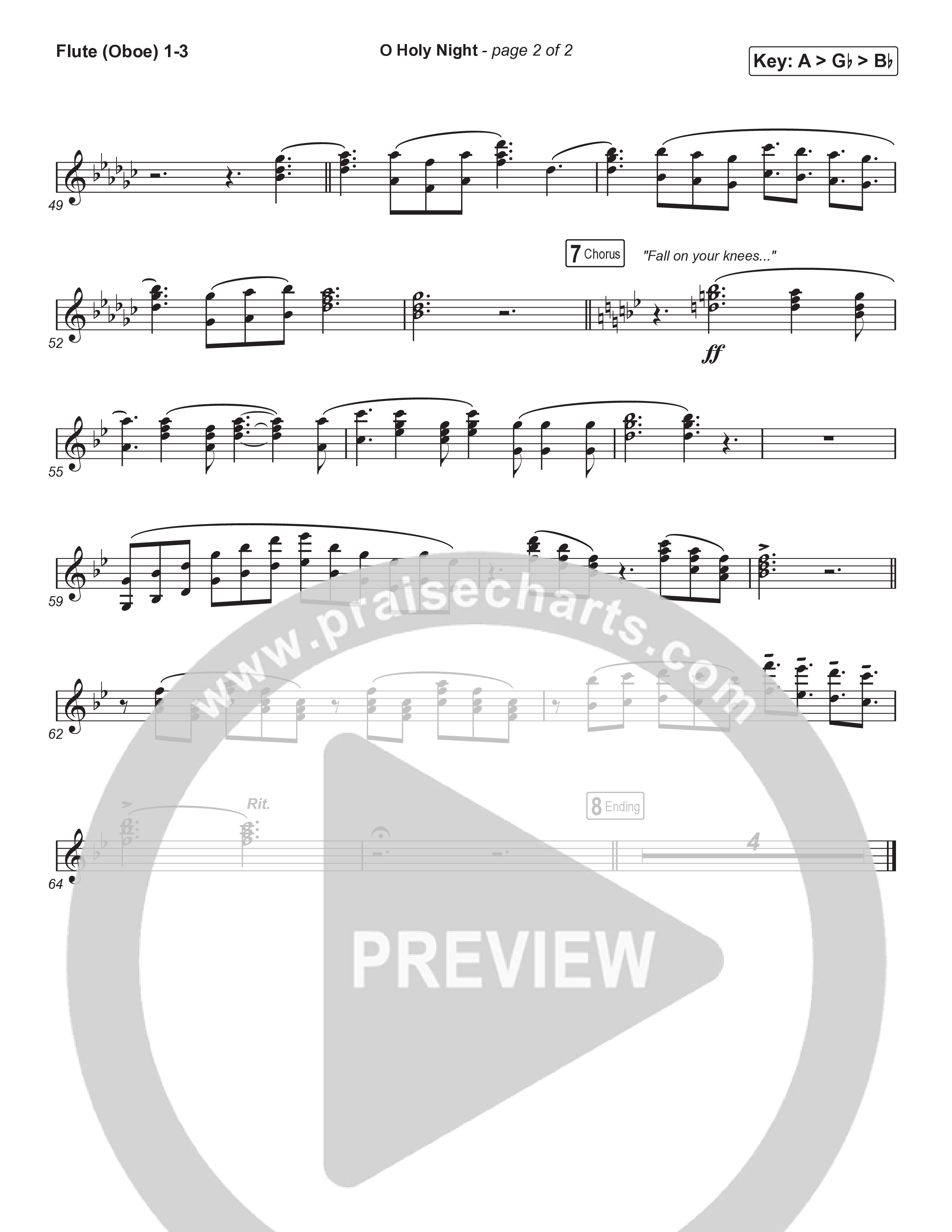 O Holy Night (Sing It Now) Flute/Oboe 1/2/3 (Tommee Profitt / Tauren Wells / SVRCINA / Arr. Luke Gambill)