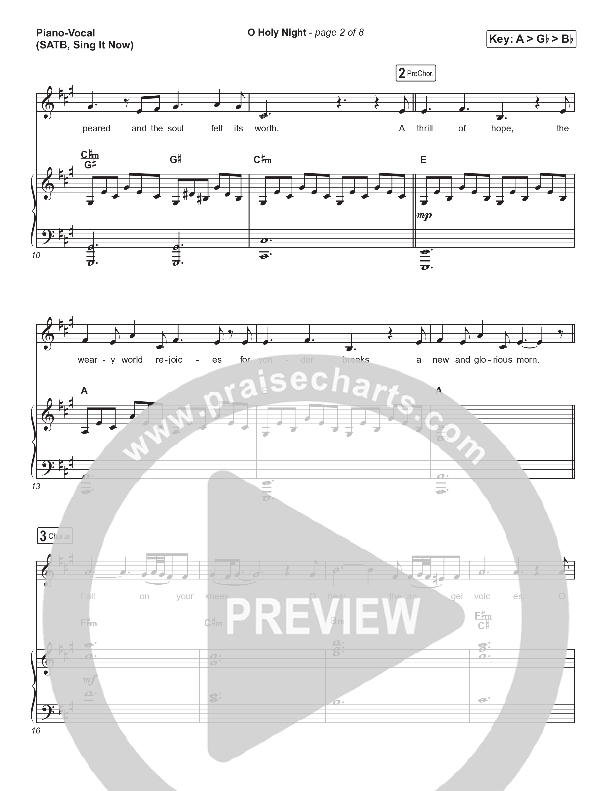 O Holy Night (Sing It Now) Piano/Choir (SATB) (Tommee Profitt / Tauren Wells / SVRCINA / Arr. Luke Gambill)