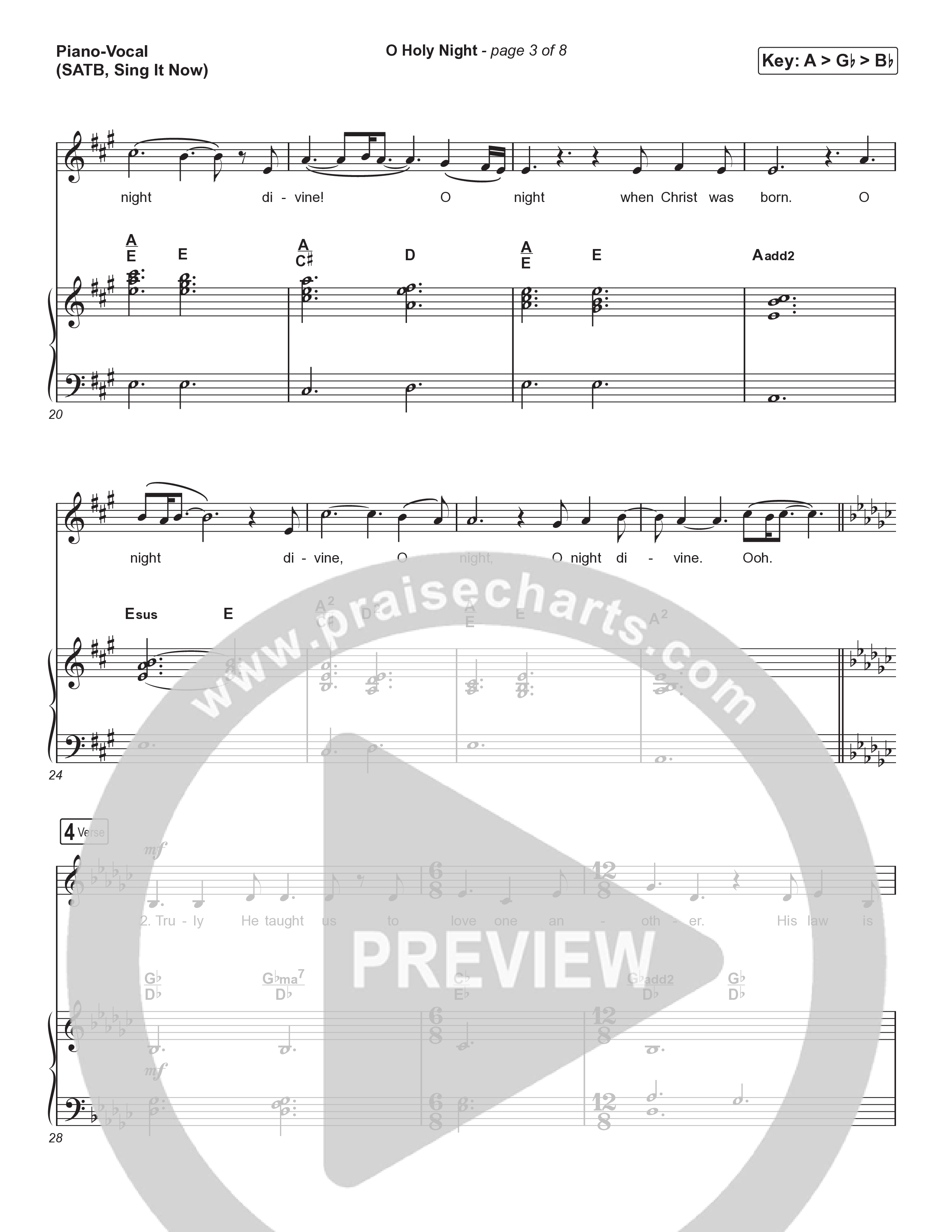 O Holy Night (Sing It Now) Piano/Choir (SATB) (Tommee Profitt / Tauren Wells / SVRCINA / Arr. Luke Gambill)