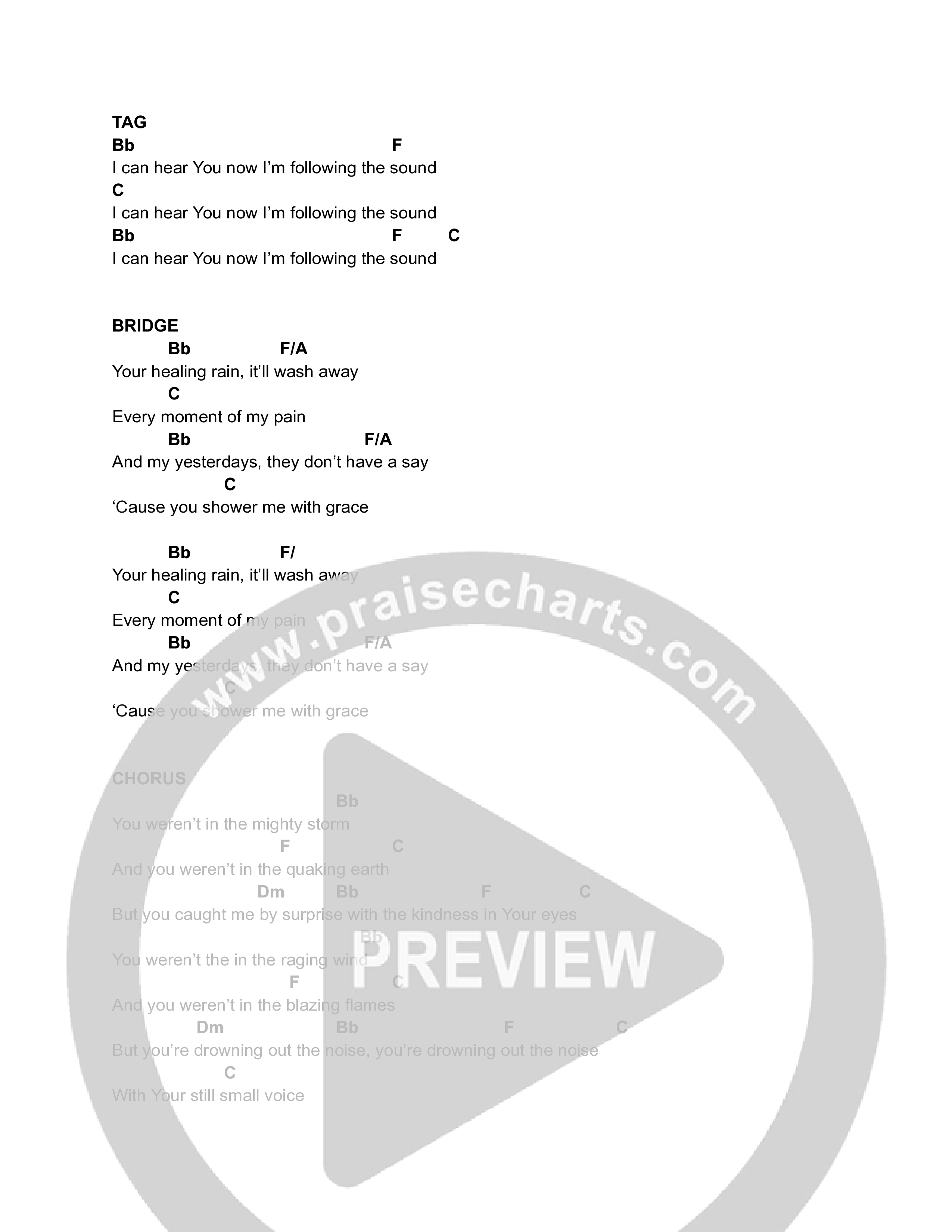 Still Small Voice Chord Chart (Jenn Chenoweth)