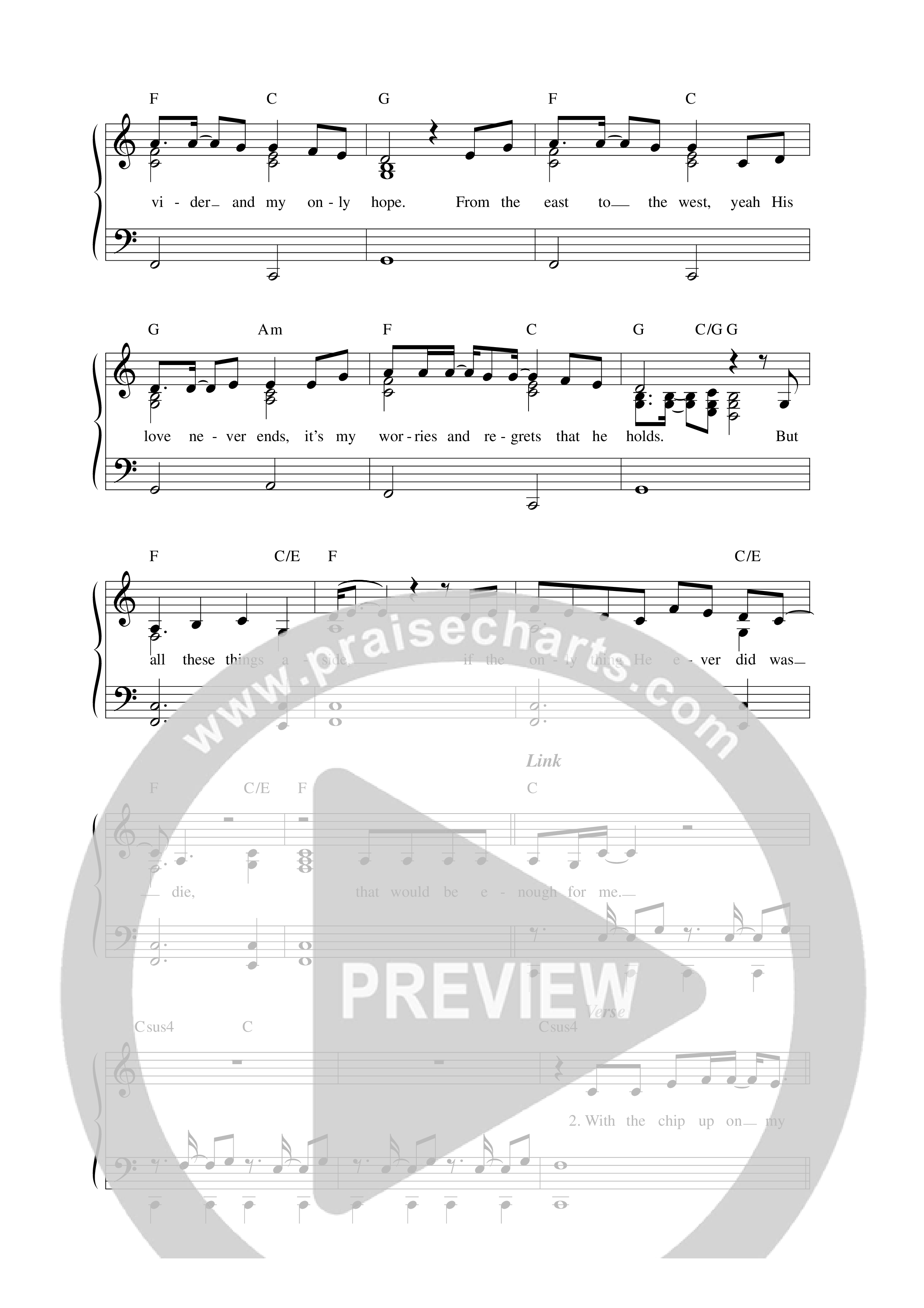 Enough For Me Lead Sheet Melody (Holly Brand)