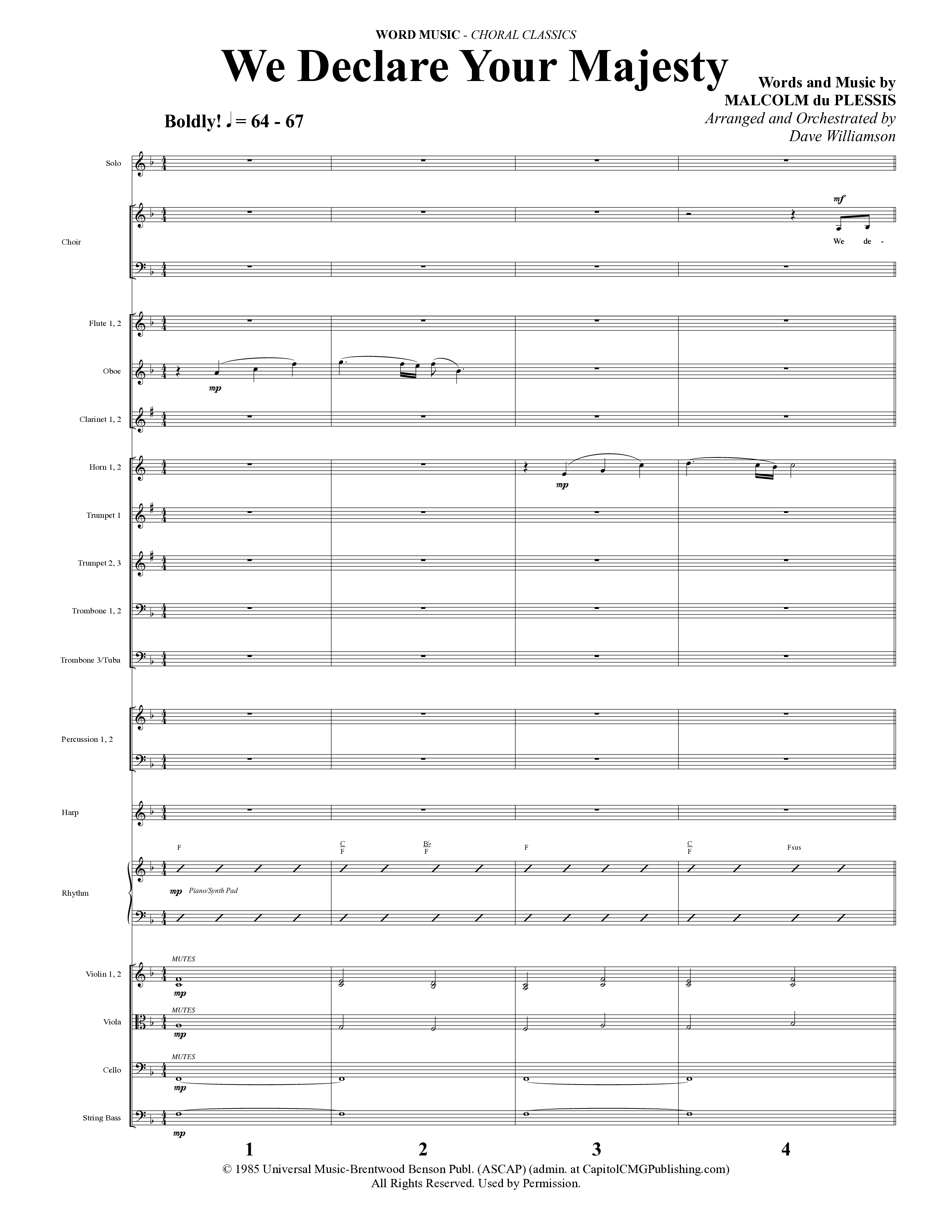 Choral Classics (14 Song Choral Collection) Song 10 (Orchestration) (Word Music Choral)