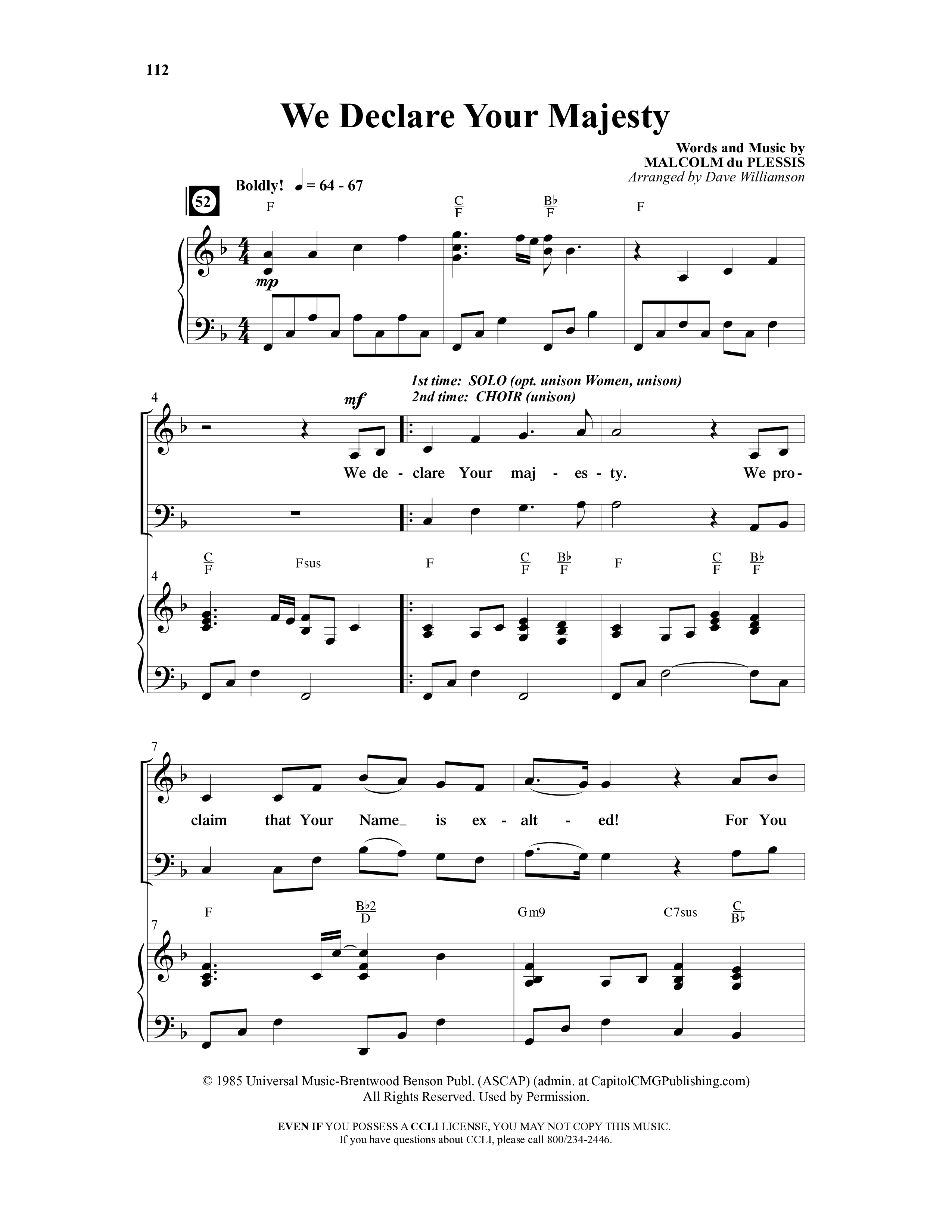 Choral Classics (14 Song Choral Collection) Song 10 (Piano SATB) (Word Music Choral)