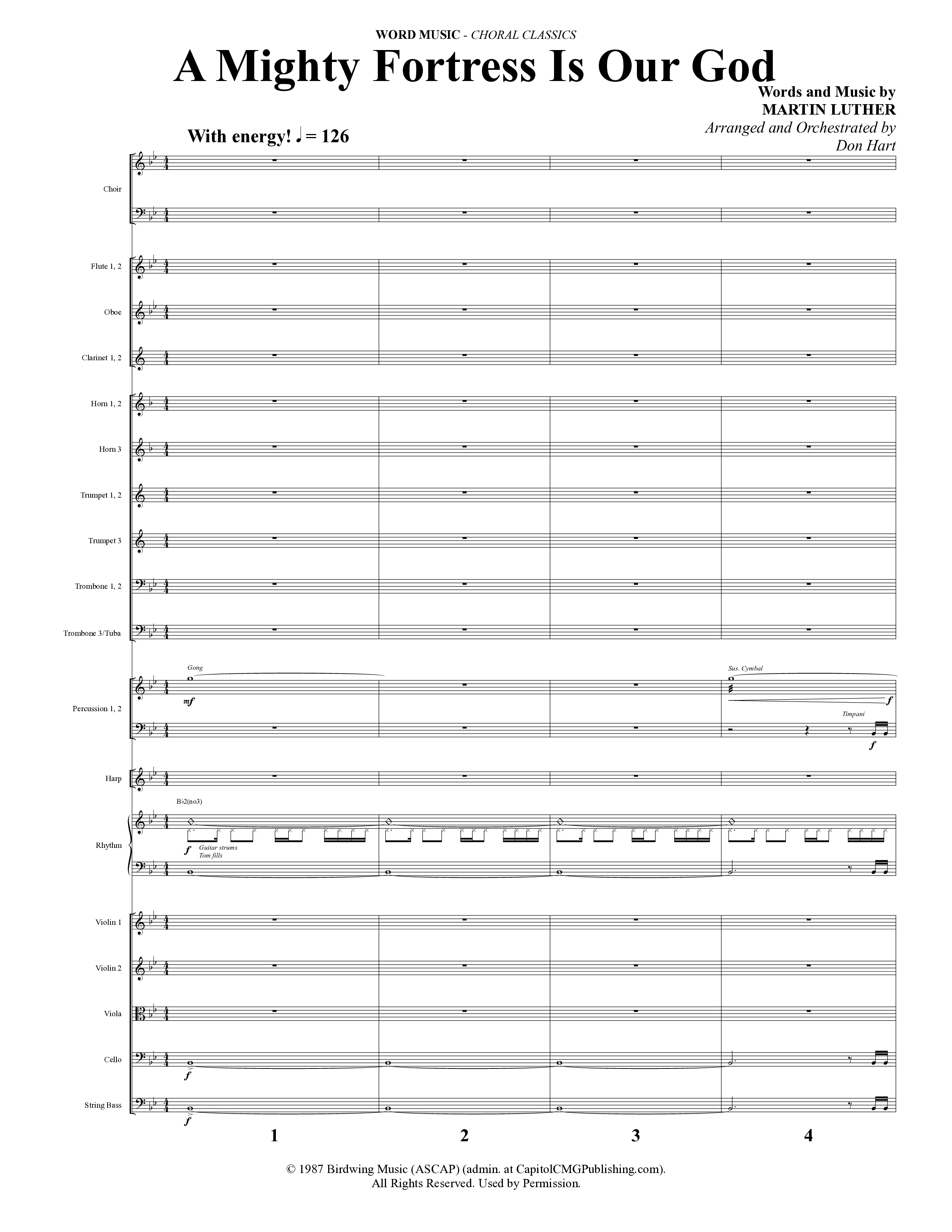 Choral Classics (14 Song Choral Collection) Orchestrations (SATB) (Word Music Choral)