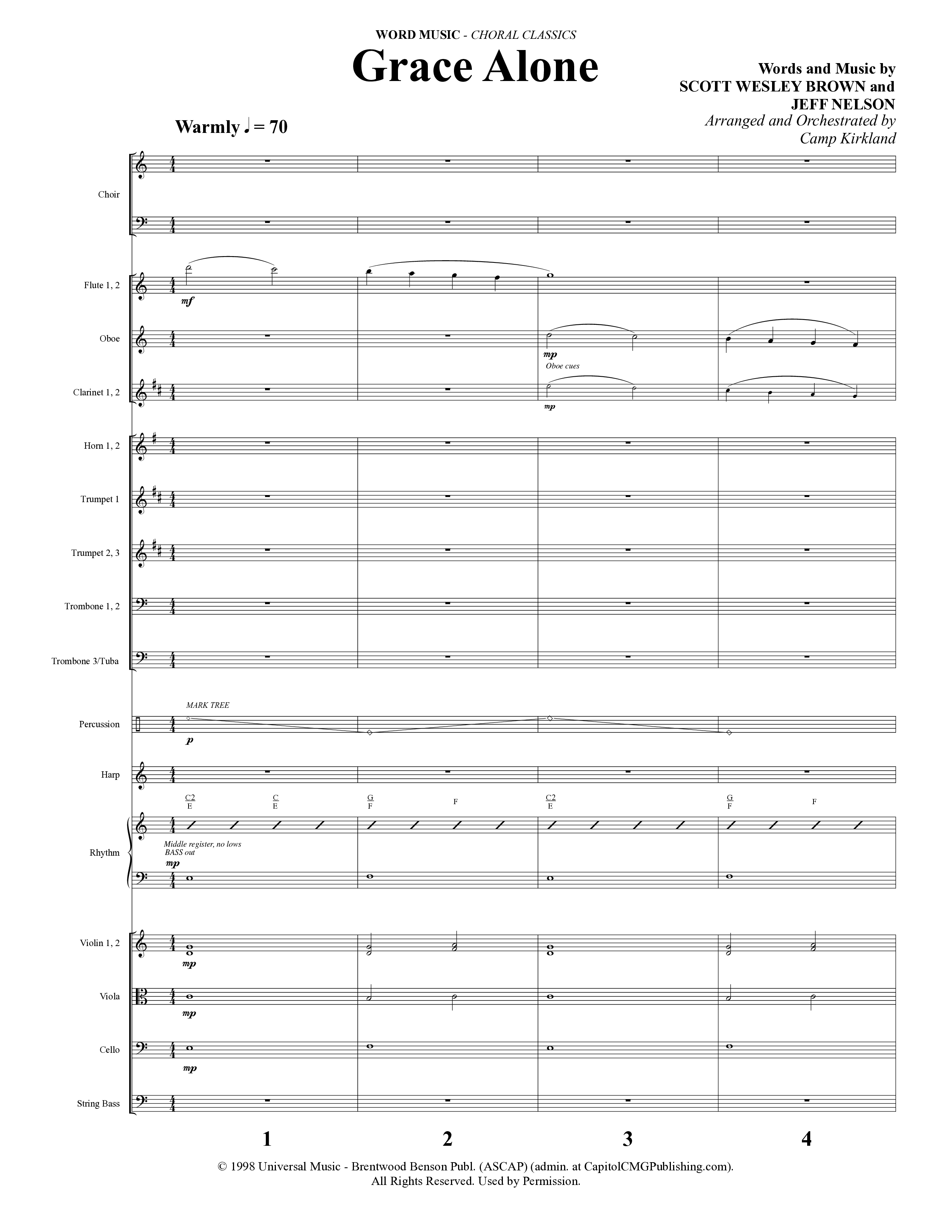 Choral Classics (14 Song Choral Collection) Song 2 (Orchestration) (Word Music Choral)