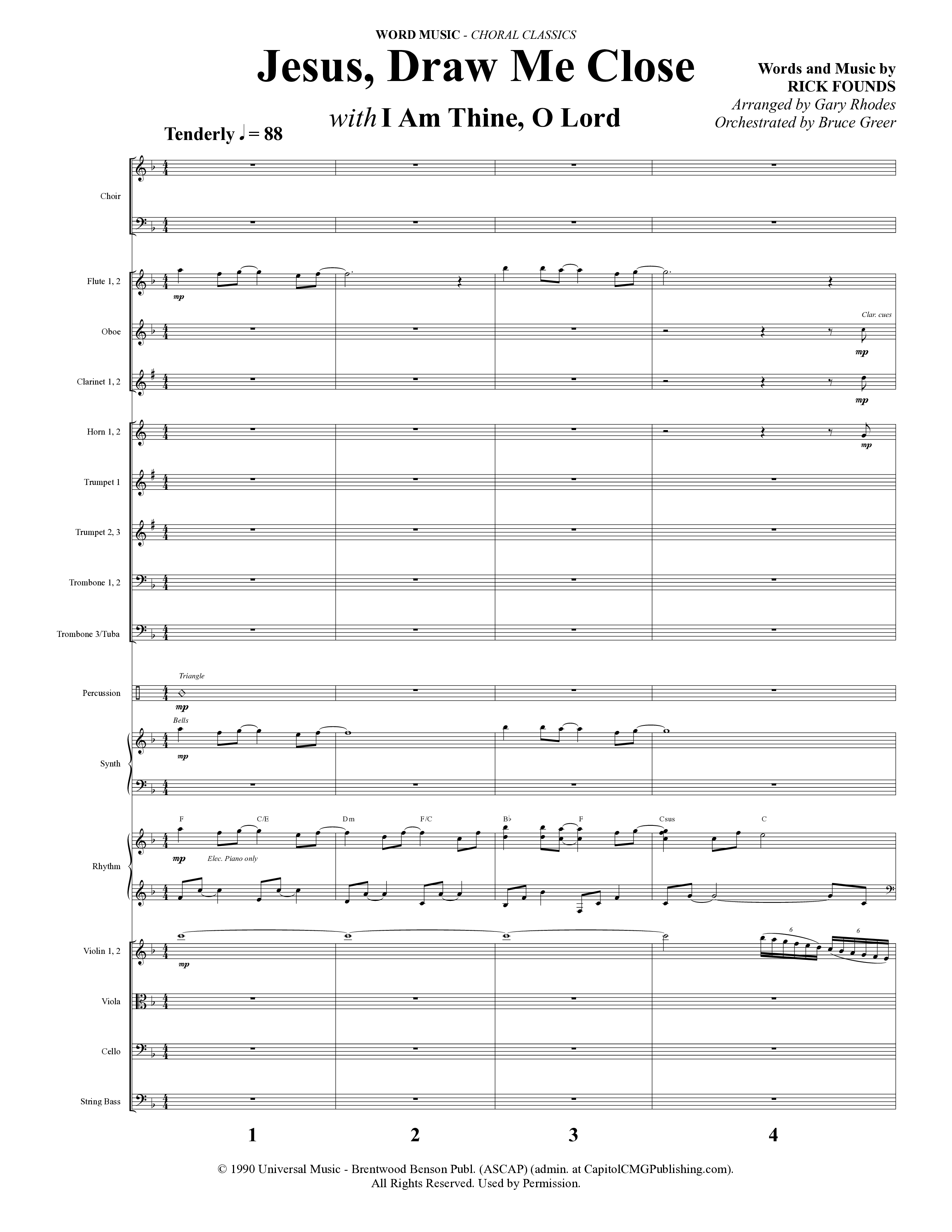 Choral Classics (14 Song Choral Collection) Song 3 (Orchestration) (Word Music Choral)