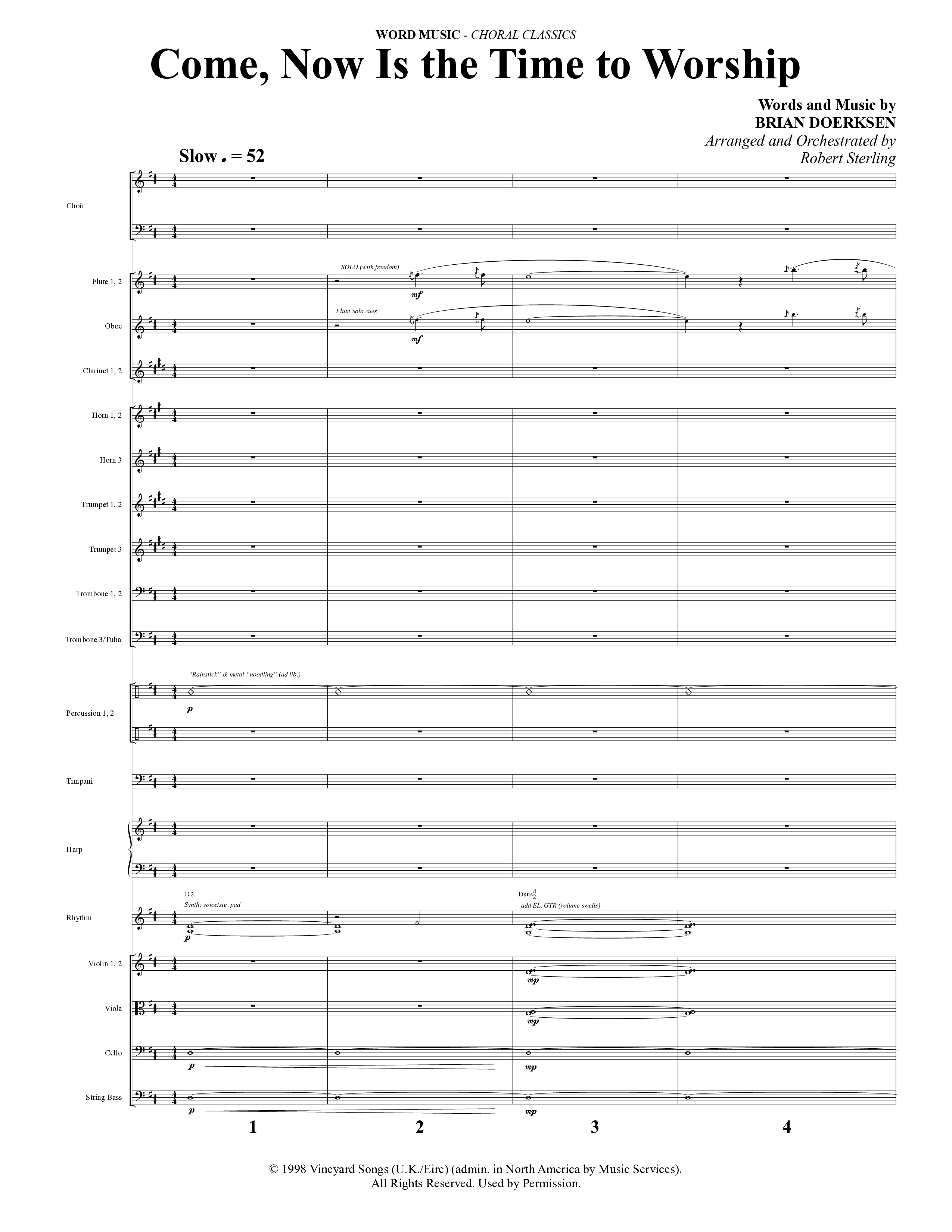 Choral Classics (14 Song Choral Collection) Song 4 (Orchestration) (Word Music Choral)