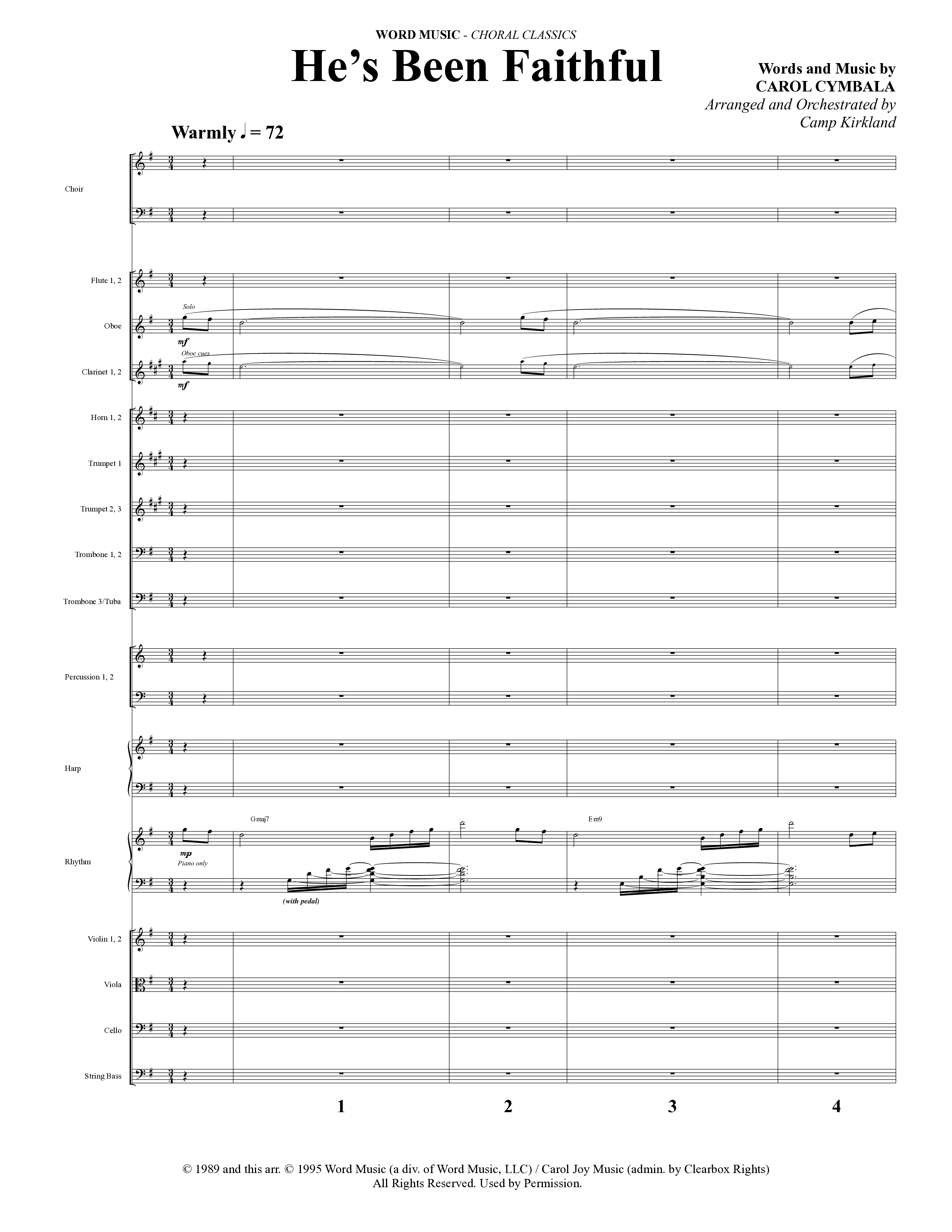 Choral Classics (14 Song Choral Collection) Song 7 (Orchestration) (Word Music Choral)