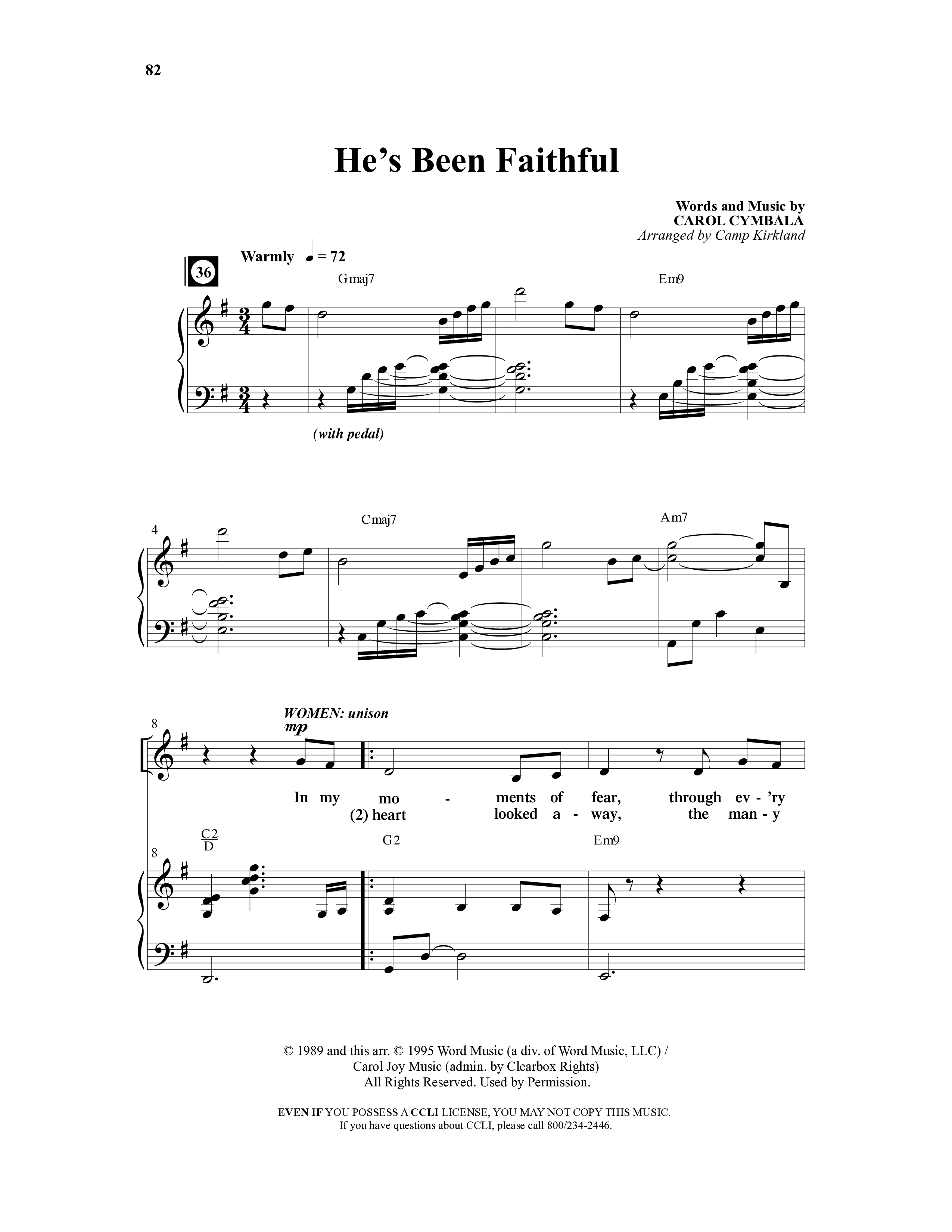 Choral Classics (14 Song Choral Collection) Song 7 (Piano SATB) (Word Music Choral)