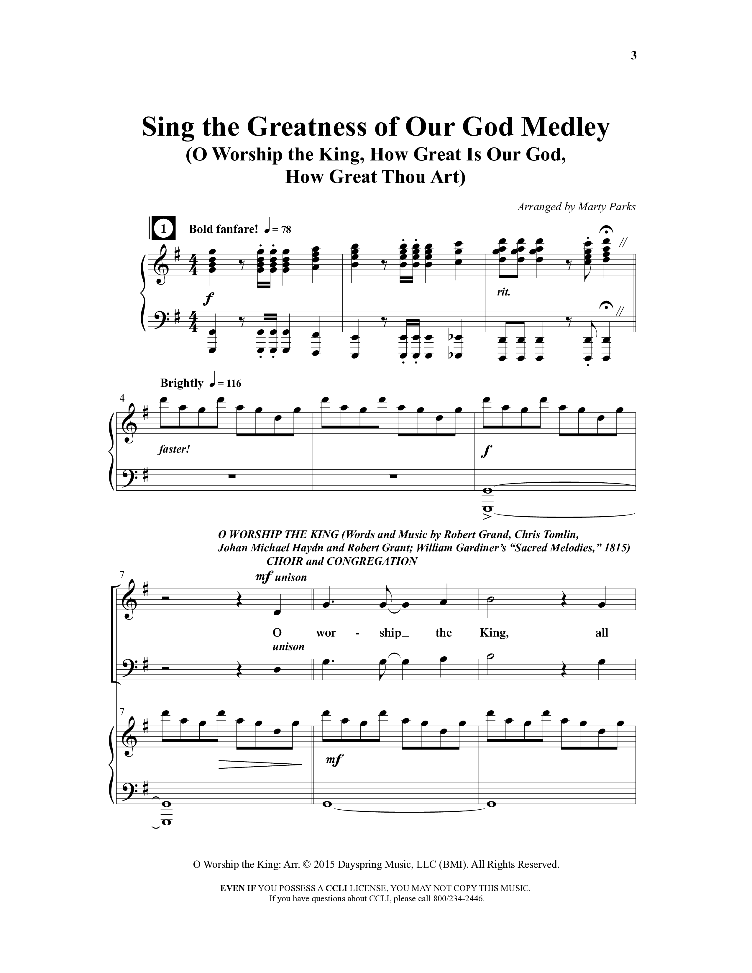 Choral Festival Favorites Vol 1 (9 Song Choral Collection) Choral Book (Word Music Choral / Arr. Marty Parks)