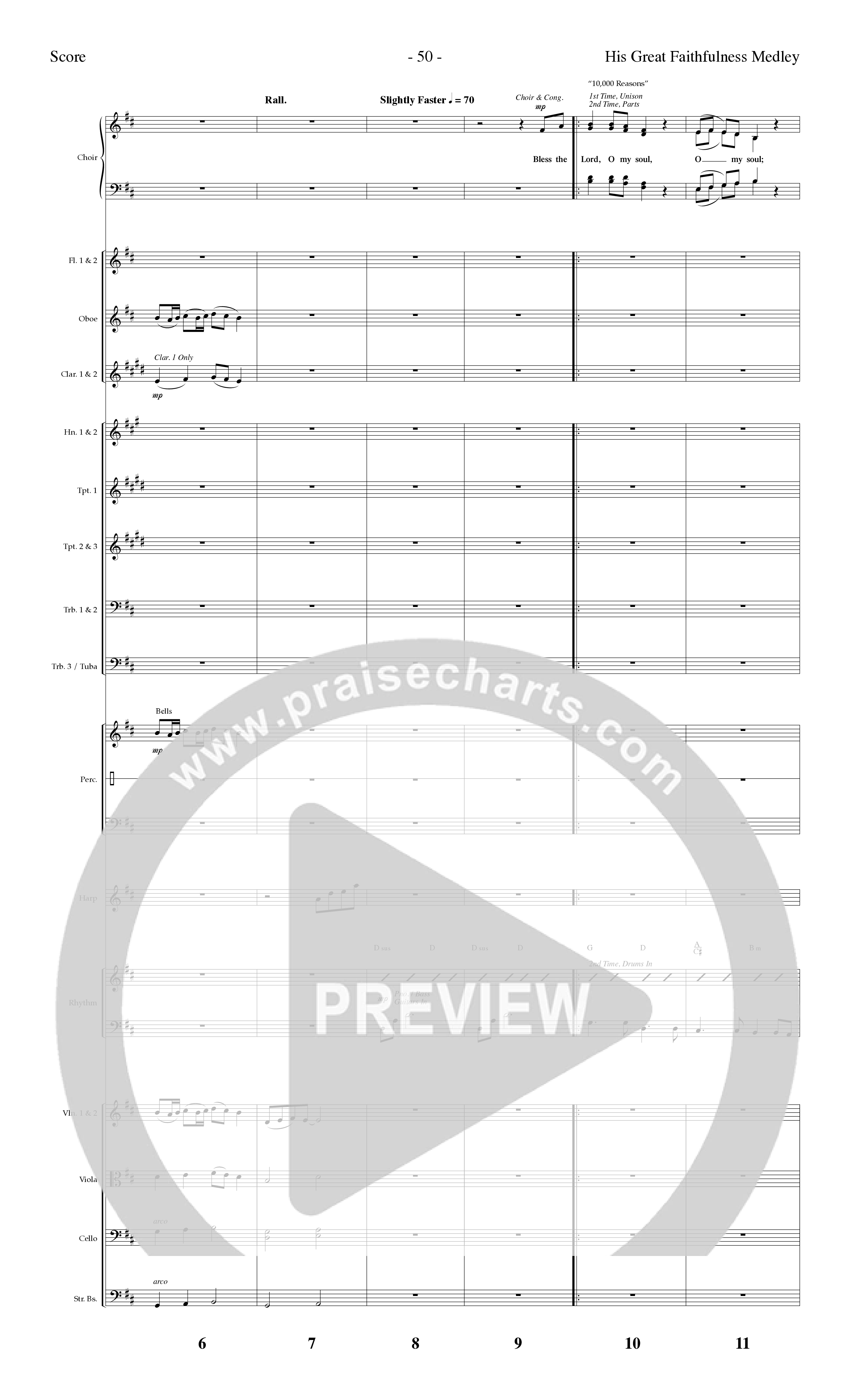 Choral Festival Favorites Vol 1 (9 Song Choral Collection) Song 3 (Orchestration) (Word Music Choral / Arr. Marty Parks)