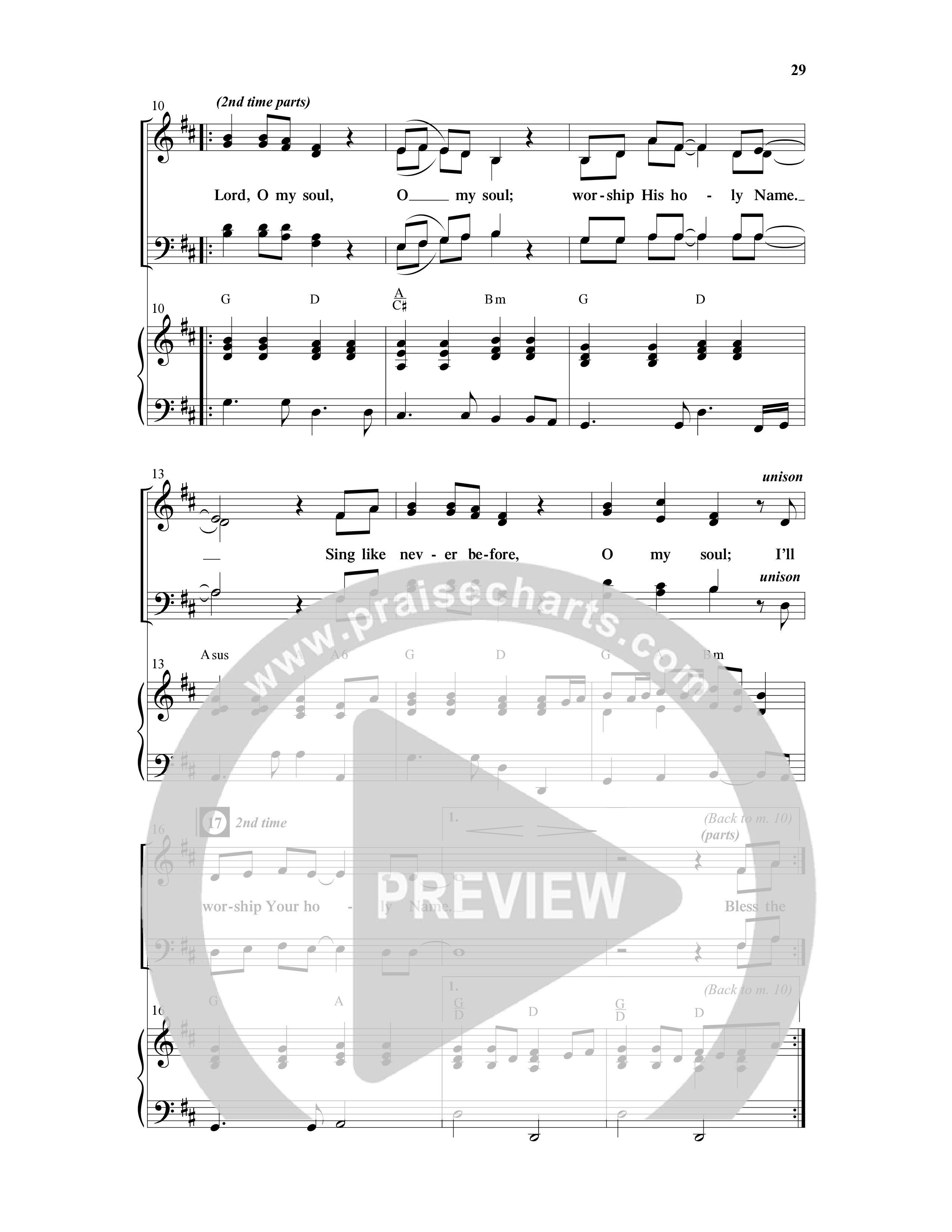 Choral Festival Favorites Vol 1 (9 Song Choral Collection) Song 3 (Piano SATB) (Word Music Choral / Arr. Marty Parks)