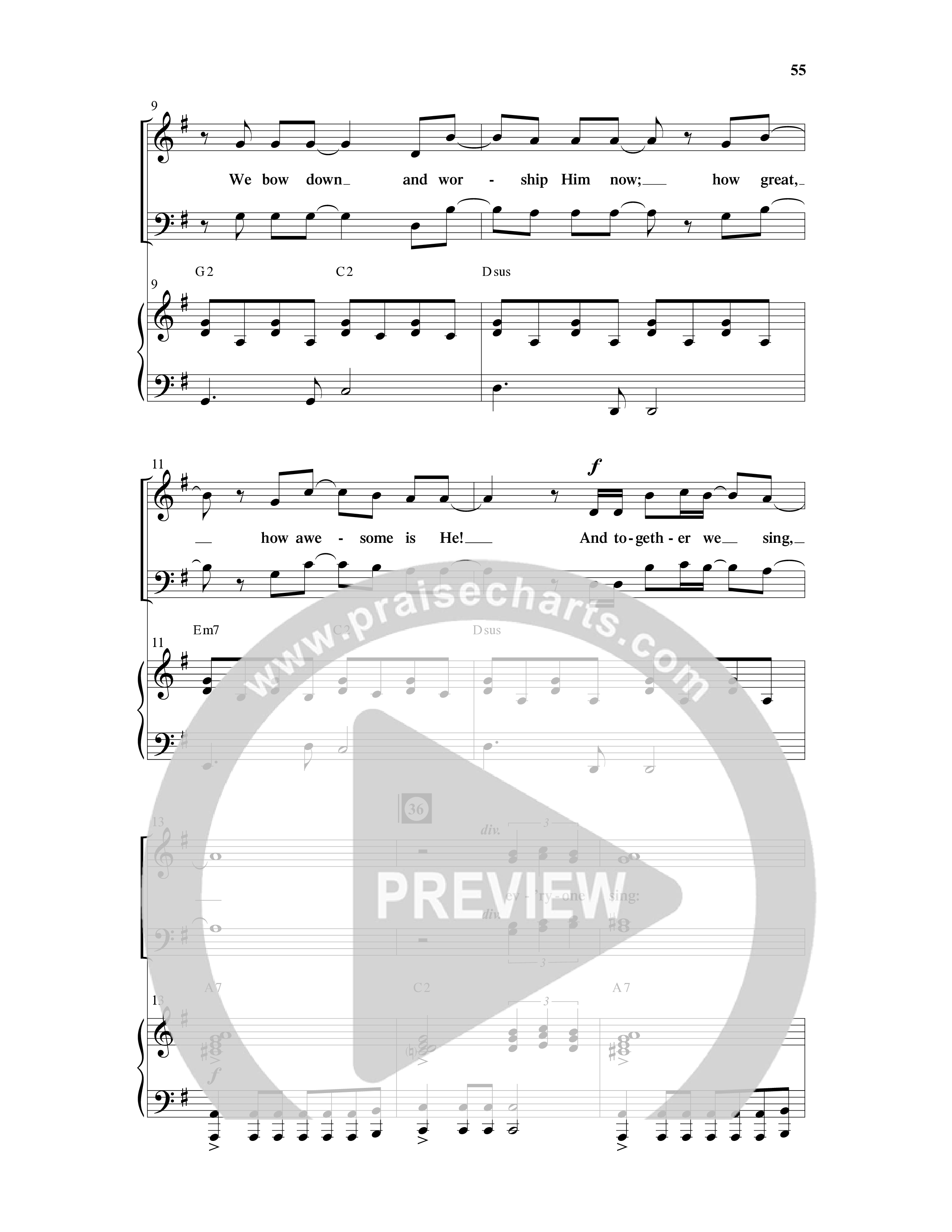 Choral Festival Favorites Vol 1 (9 Song Choral Collection) Song 5 (Piano SATB) (Word Music Choral / Arr. Marty Parks)