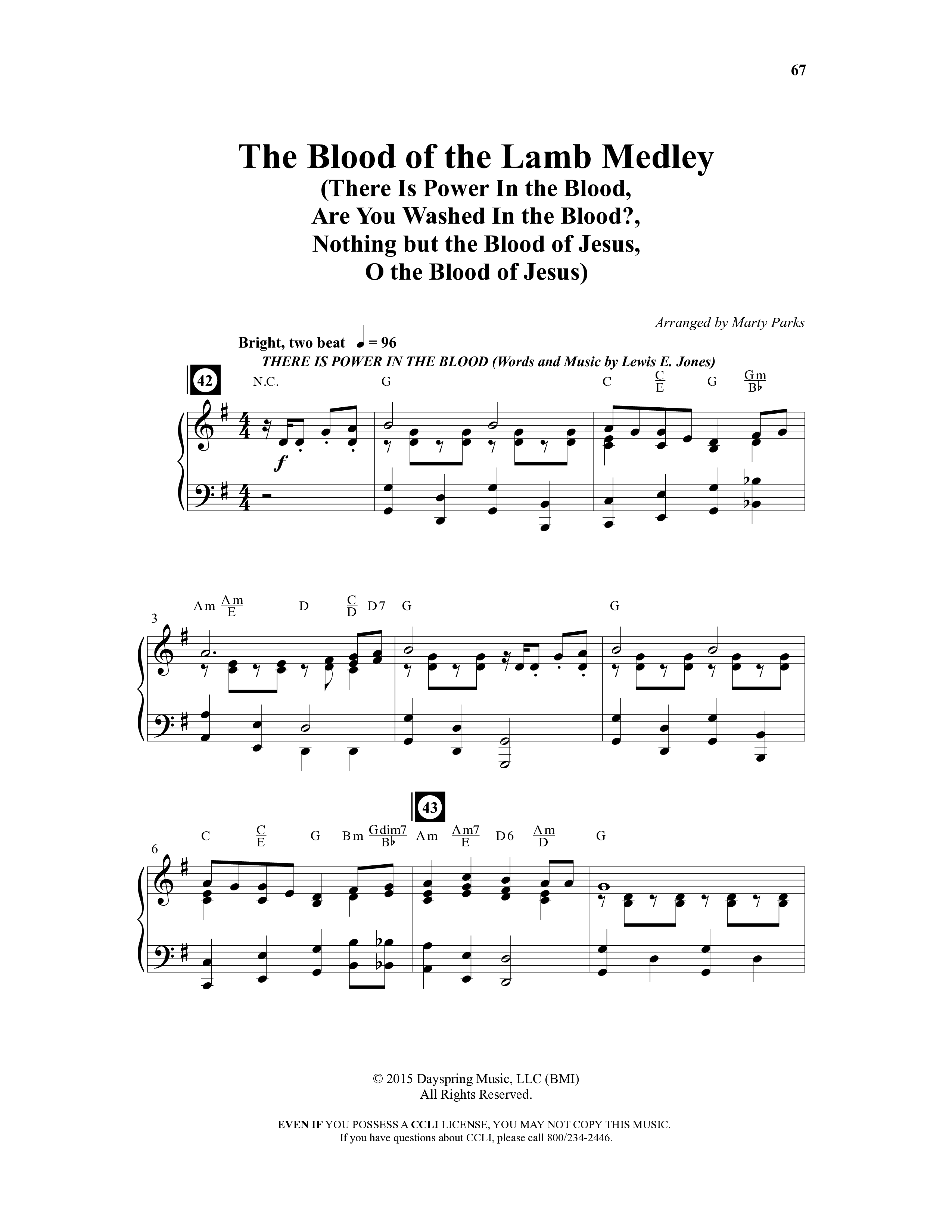 Choral Festival Favorites Vol 1 (9 Song Choral Collection) Song 6 (Piano SATB) (Word Music Choral / Arr. Marty Parks)