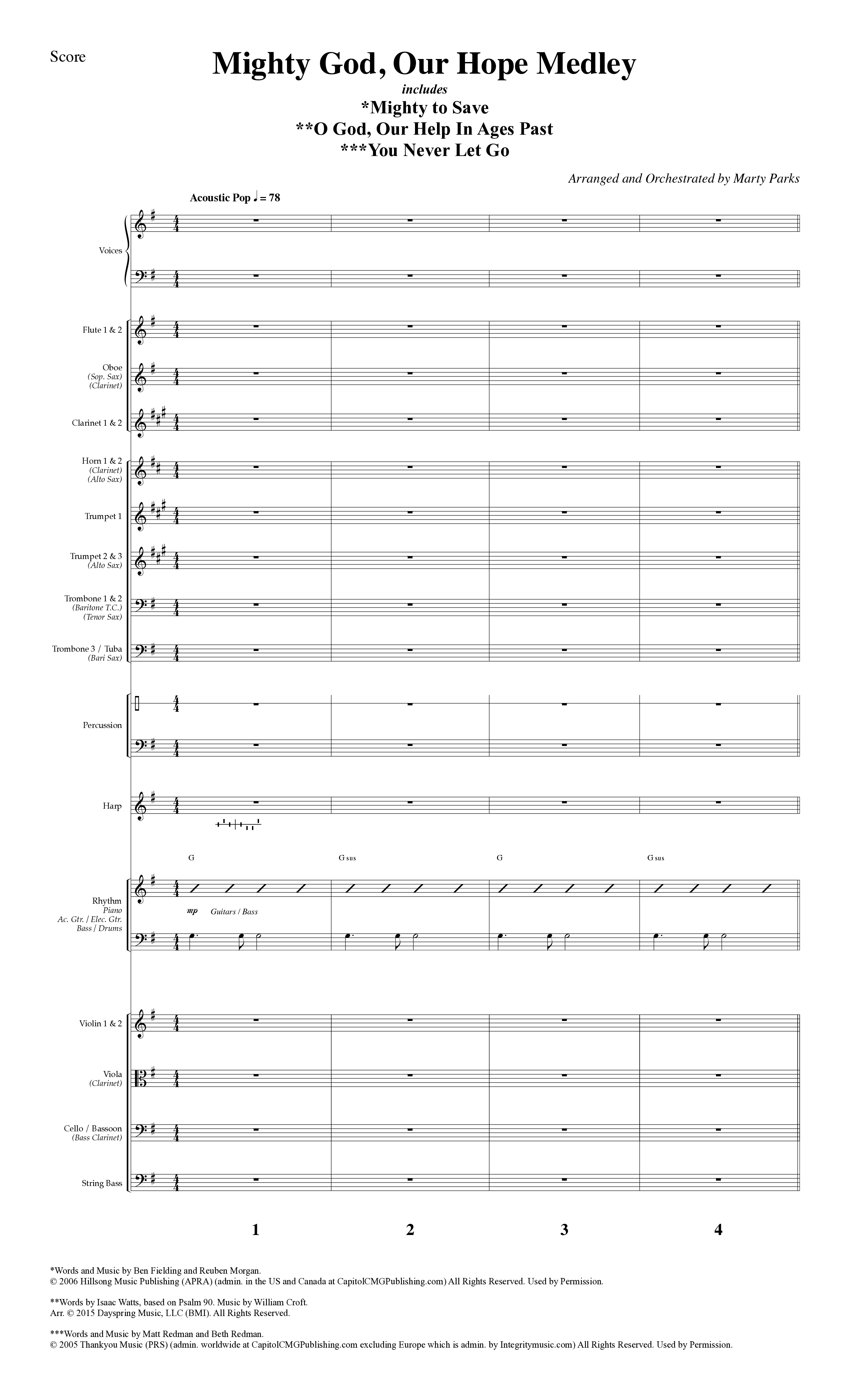 Choral Festival Favorites Vol 1 (9 Song Choral Collection) Song 8 (Orchestration) (Word Music Choral / Arr. Marty Parks)