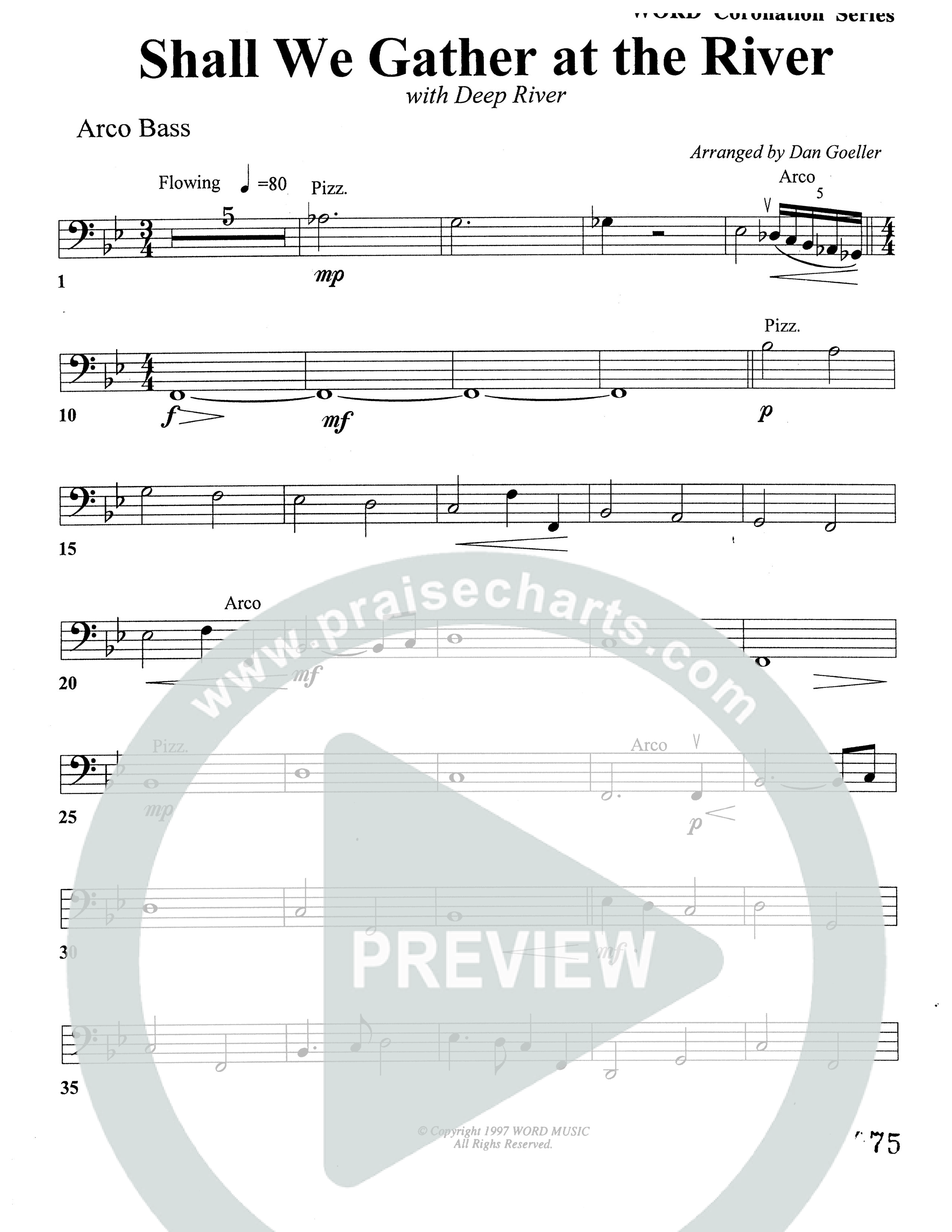 Shall We Gather At The River (Choral Anthem SATB) Bass Guitar (Word Music Choral)