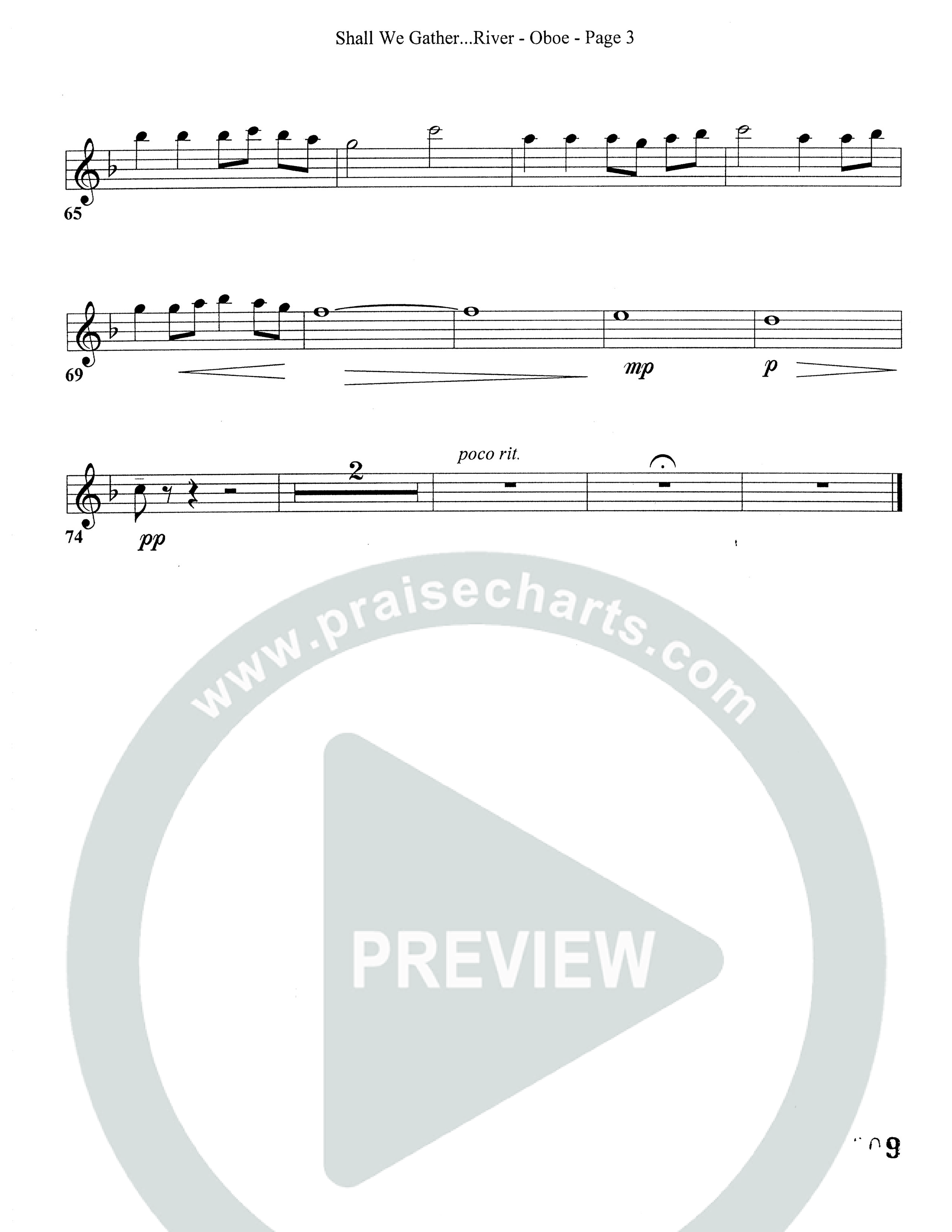 Shall We Gather At The River (Choral Anthem SATB) Oboe (Word Music Choral)