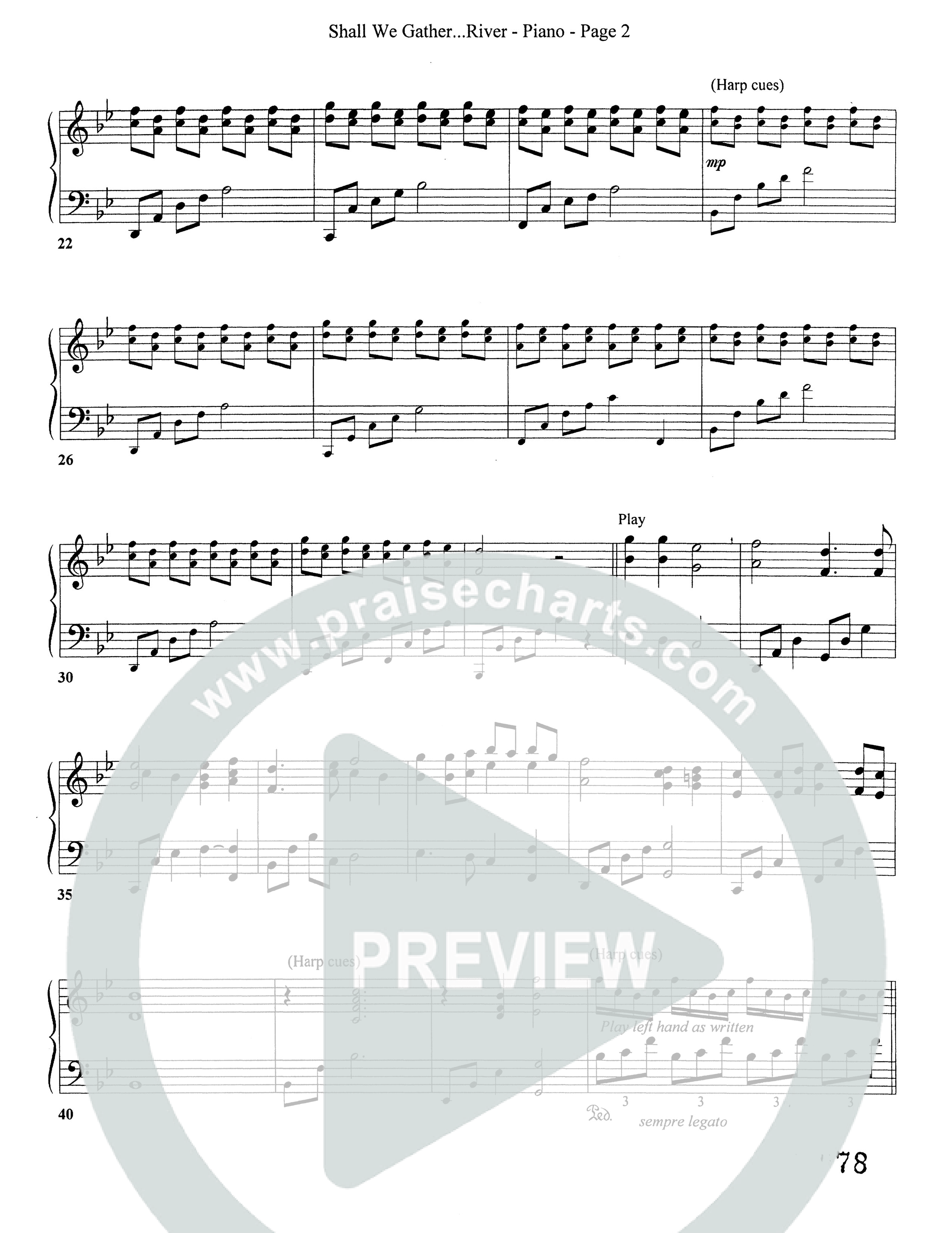 Shall We Gather At The River (Choral Anthem SATB) Piano Sheet (Word Music Choral)