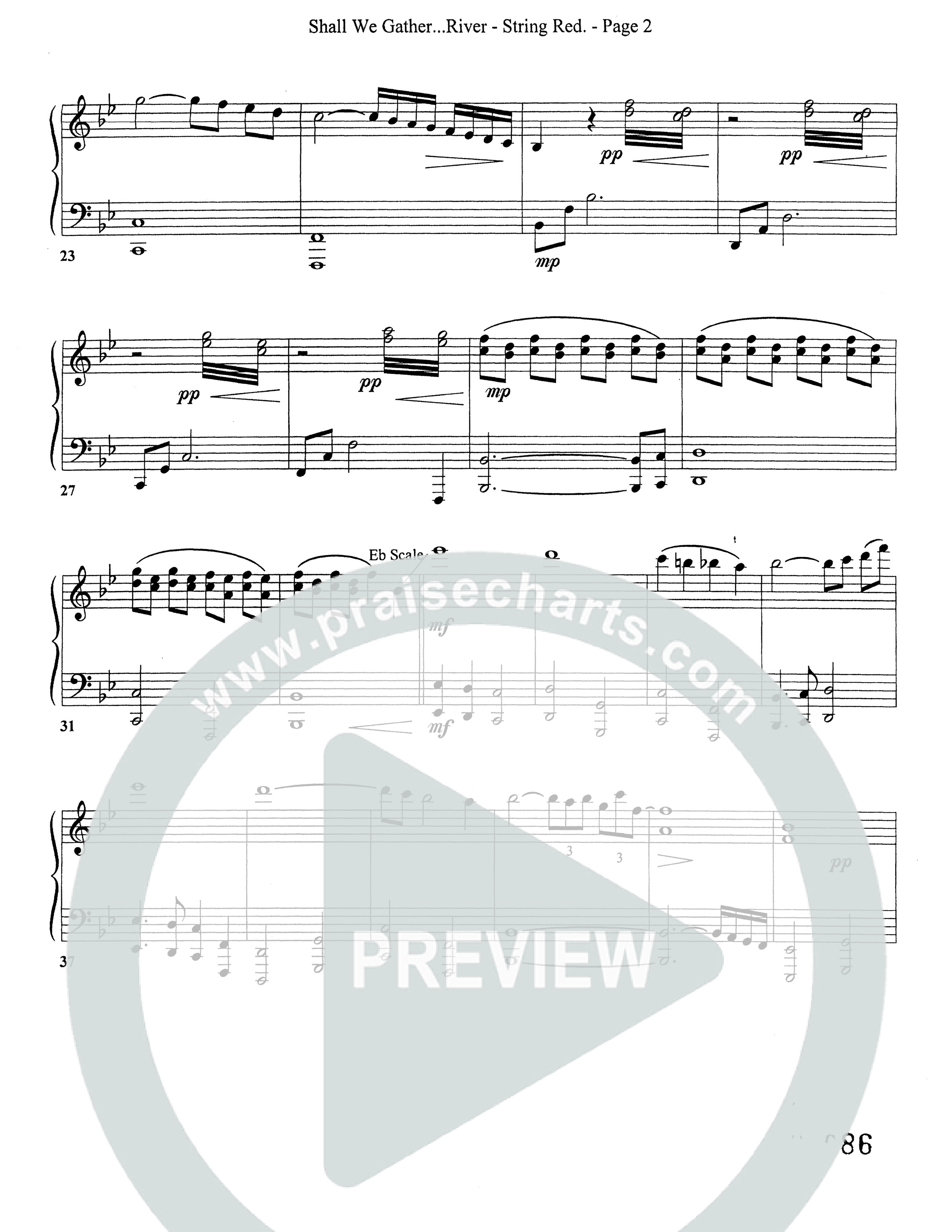 Shall We Gather At The River (Choral Anthem SATB) String Reduction (Word Music Choral)