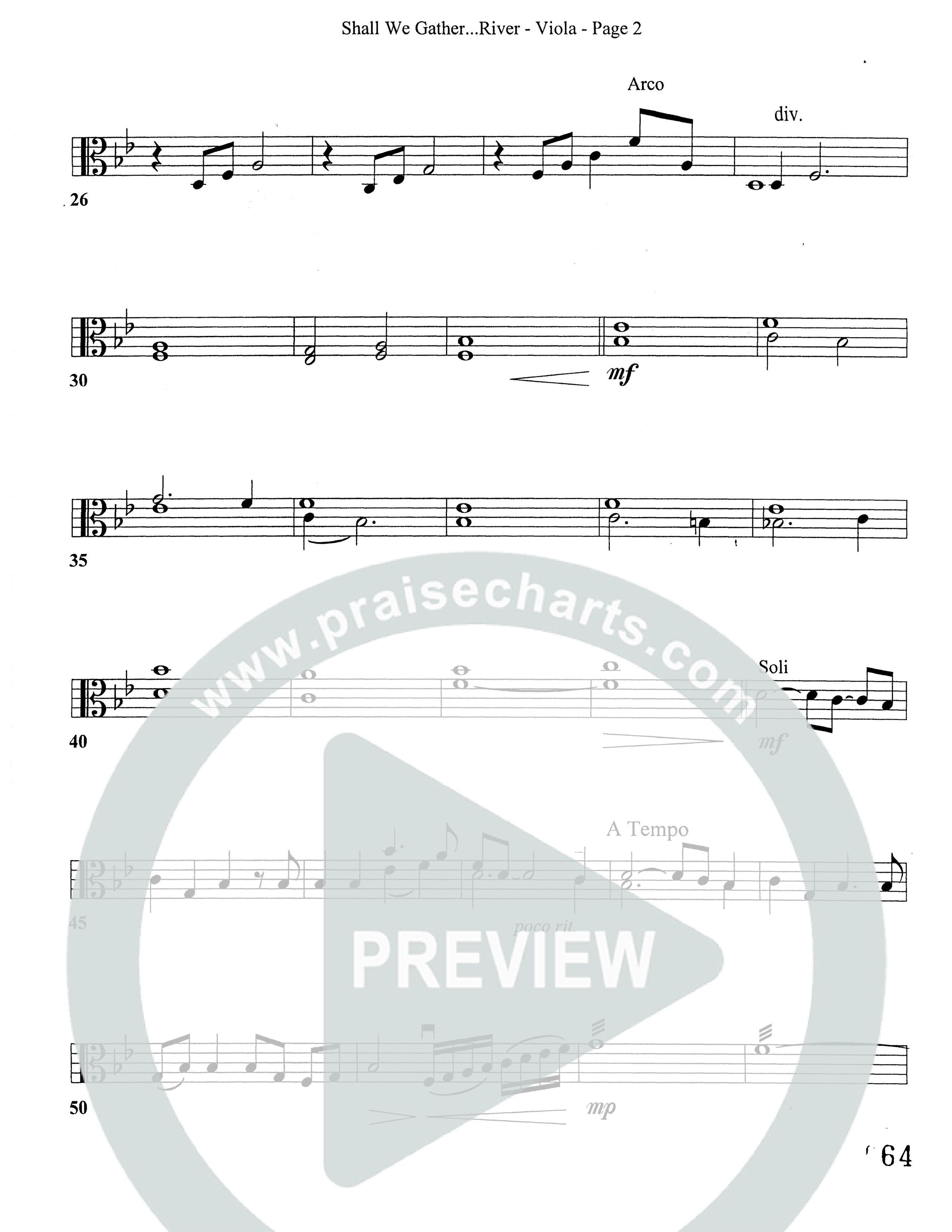 Shall We Gather At The River (Choral Anthem SATB) Viola (Word Music Choral)