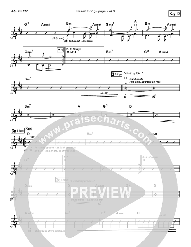 Desert Song Acoustic Guitar (Hillsong UNITED)