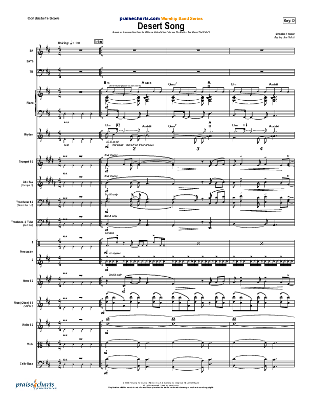 Desert Song Orchestration (Hillsong UNITED)