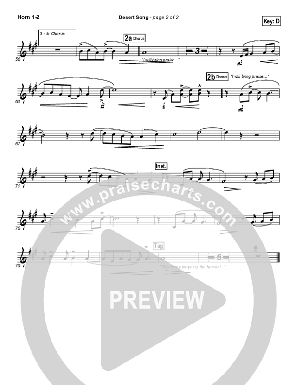 Desert Song Brass Pack (Hillsong UNITED)