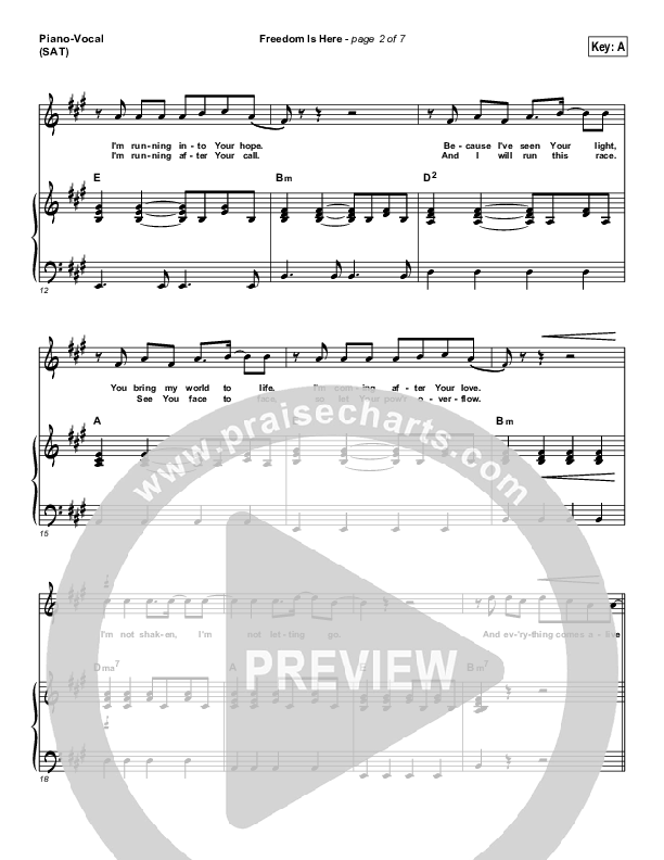 Freedom Is Here Piano/Vocal & Lead (Hillsong UNITED)