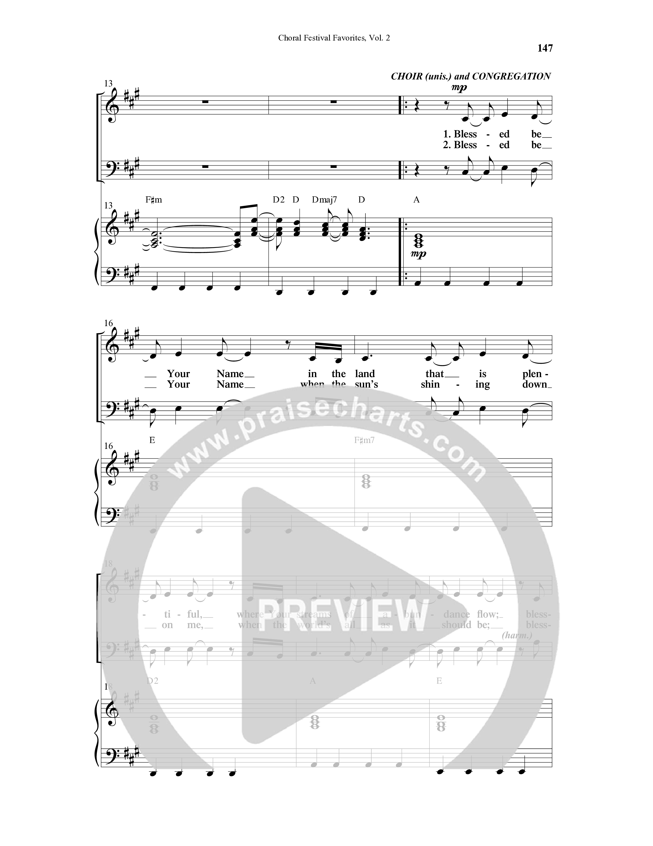 Choral Festival Favorites Vol 2 (10 Song Choral Collection) Song 10 (Piano SATB) (Word Music Choral / Arr. Marty Parks)