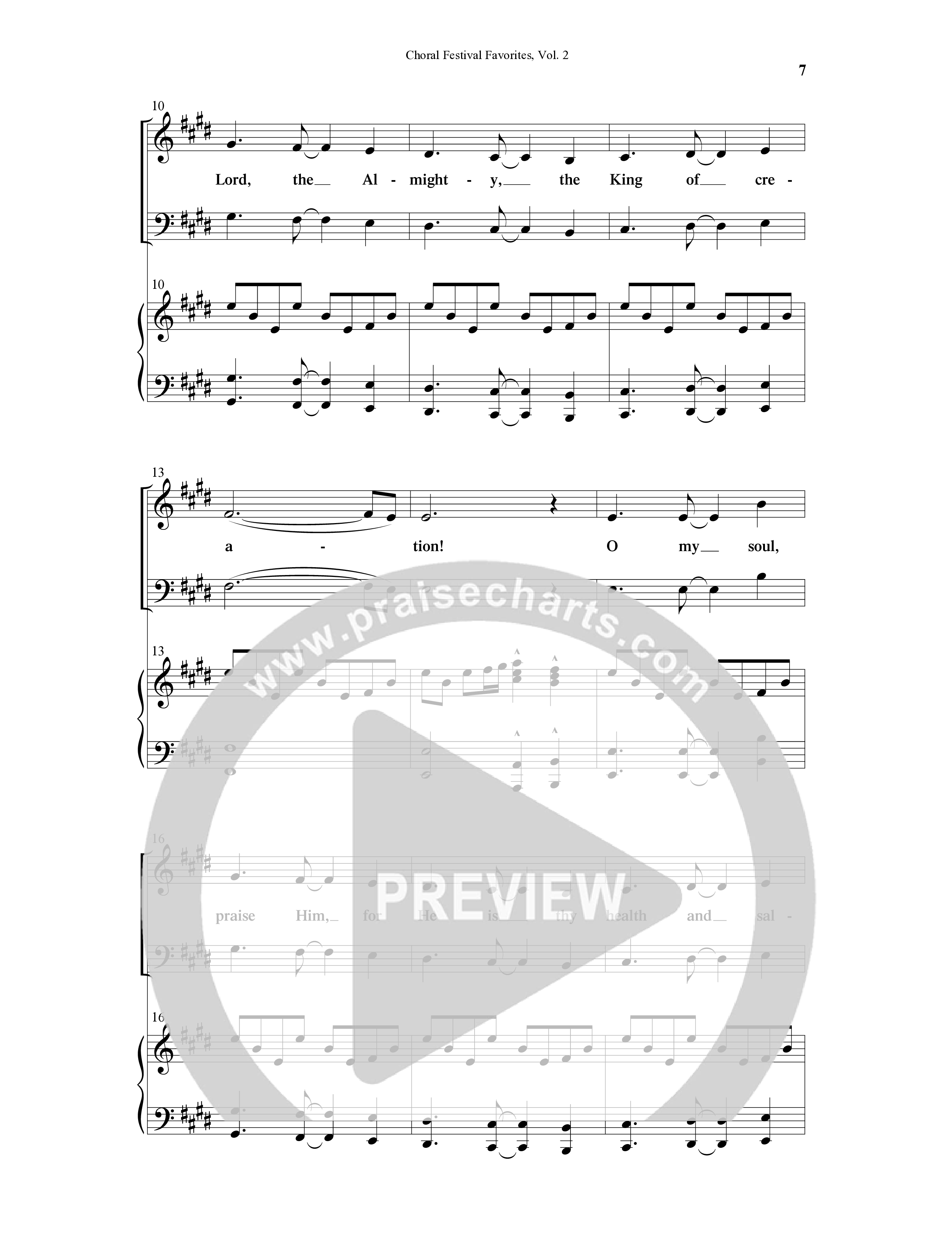 Choral Festival Favorites Vol 2 (10 Song Choral Collection) Song 1 (Piano SATB) (Word Music Choral / Arr. Marty Parks)