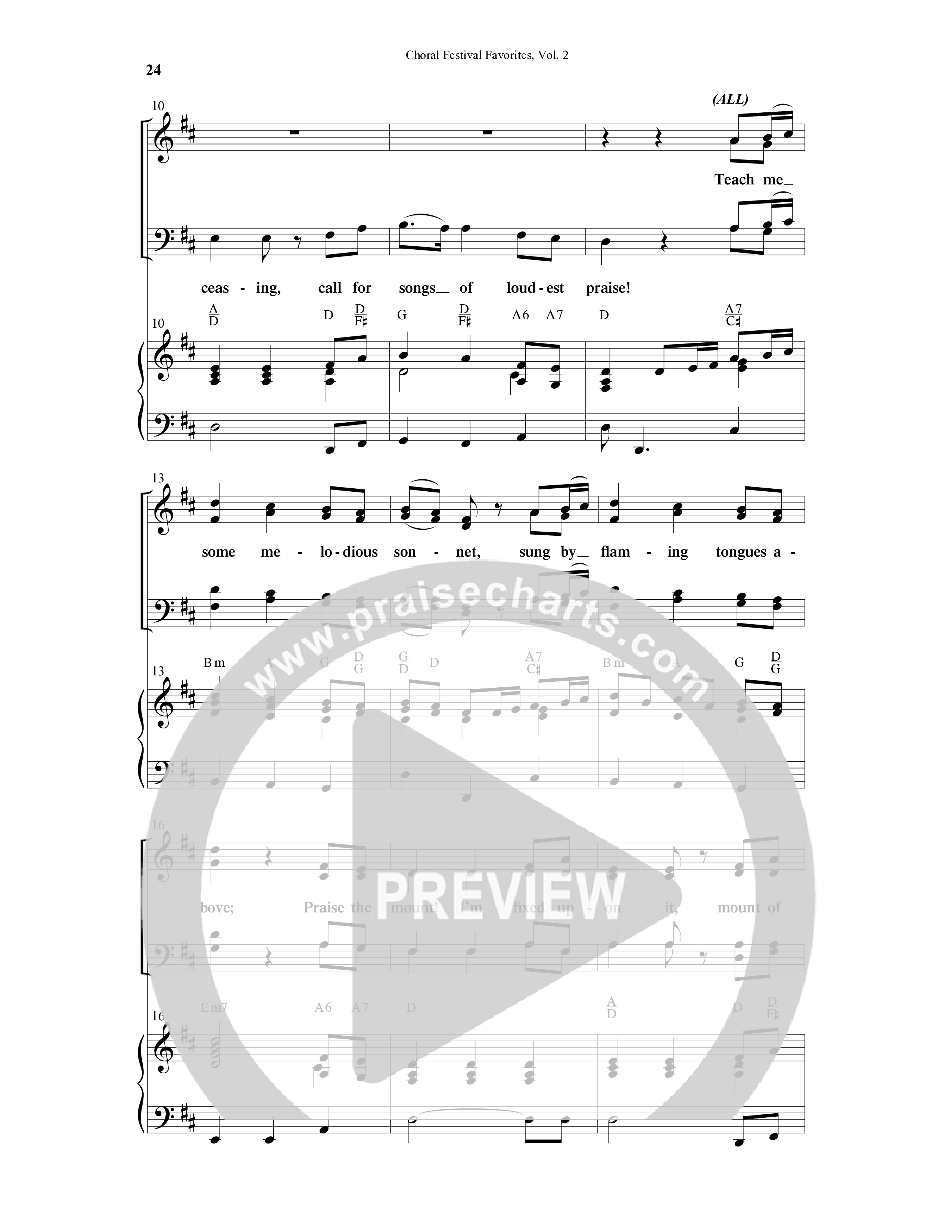 Choral Festival Favorites Vol 2 (10 Song Choral Collection) Song 2 (Piano SATB) (Word Music Choral / Arr. Marty Parks)