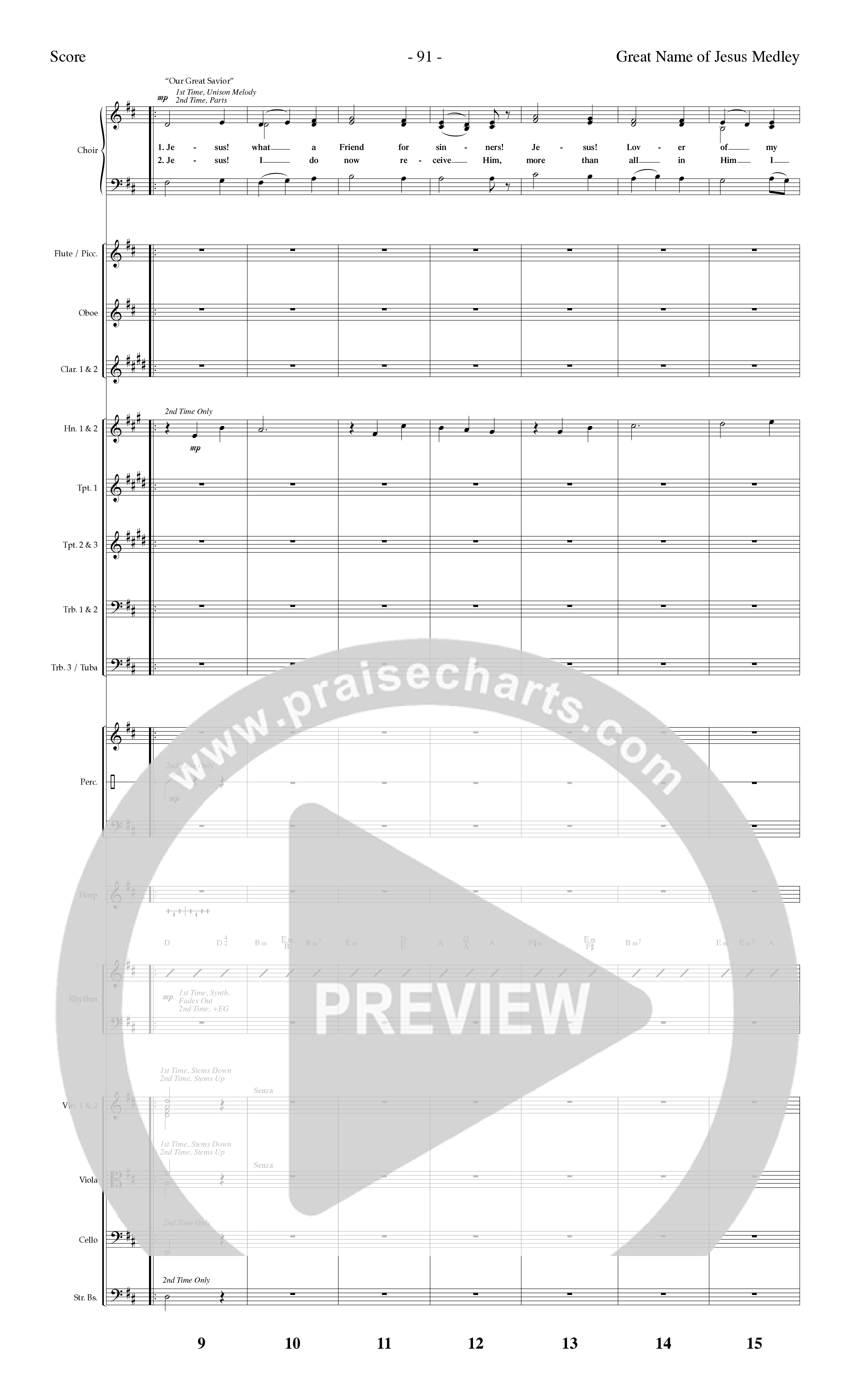 Choral Festival Favorites Vol 2 (10 Song Choral Collection) Song 4 (Orchestration) (Word Music Choral / Arr. Marty Parks)