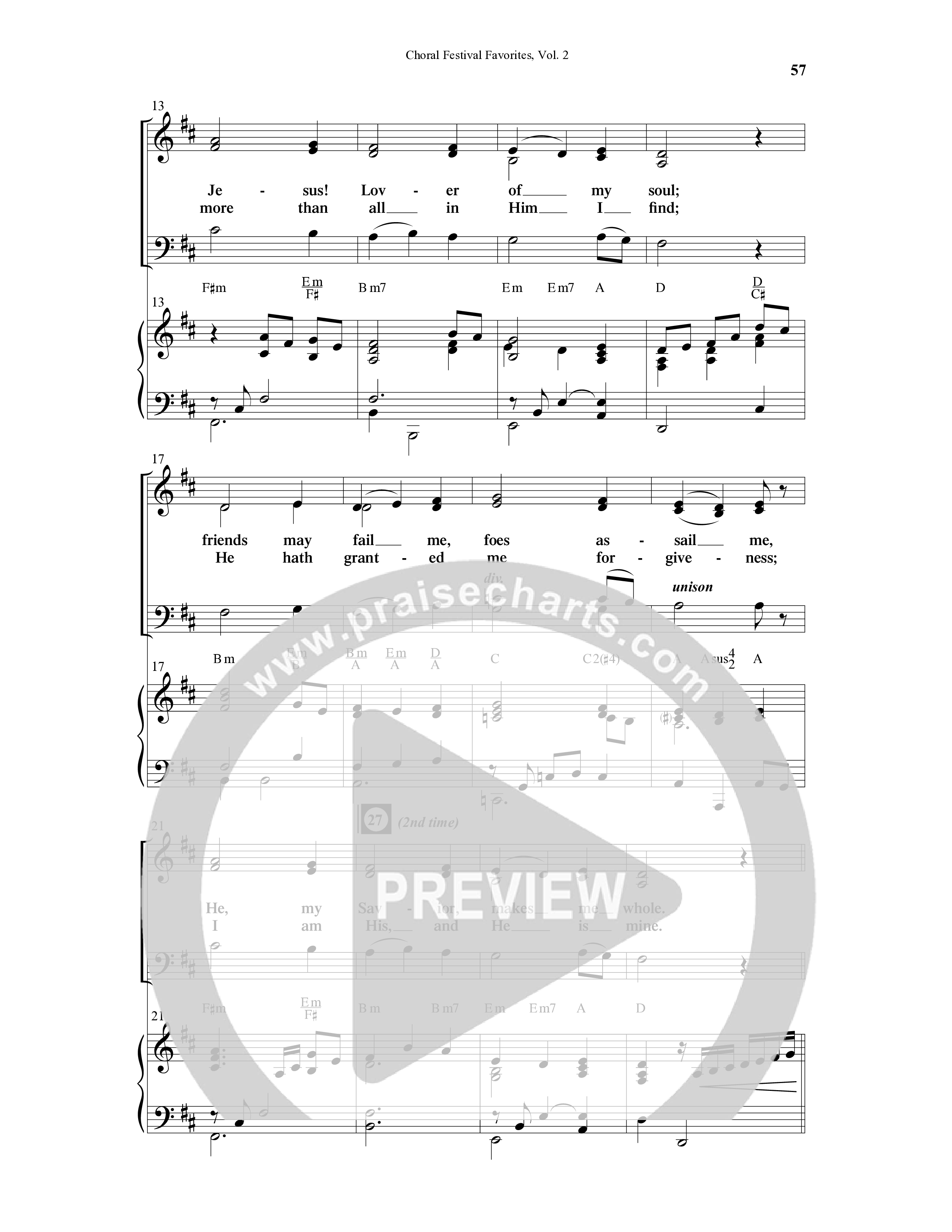 Choral Festival Favorites Vol 2 (10 Song Choral Collection) Song 4 (Piano SATB) (Word Music Choral / Arr. Marty Parks)