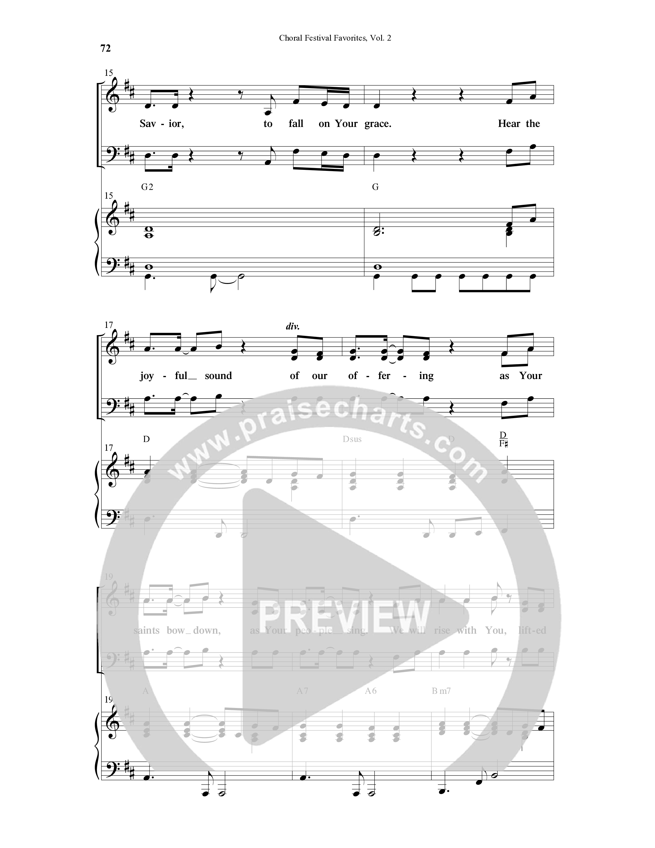 Choral Festival Favorites Vol 2 (10 Song Choral Collection) Song 5 (Piano SATB) (Word Music Choral / Arr. Marty Parks)