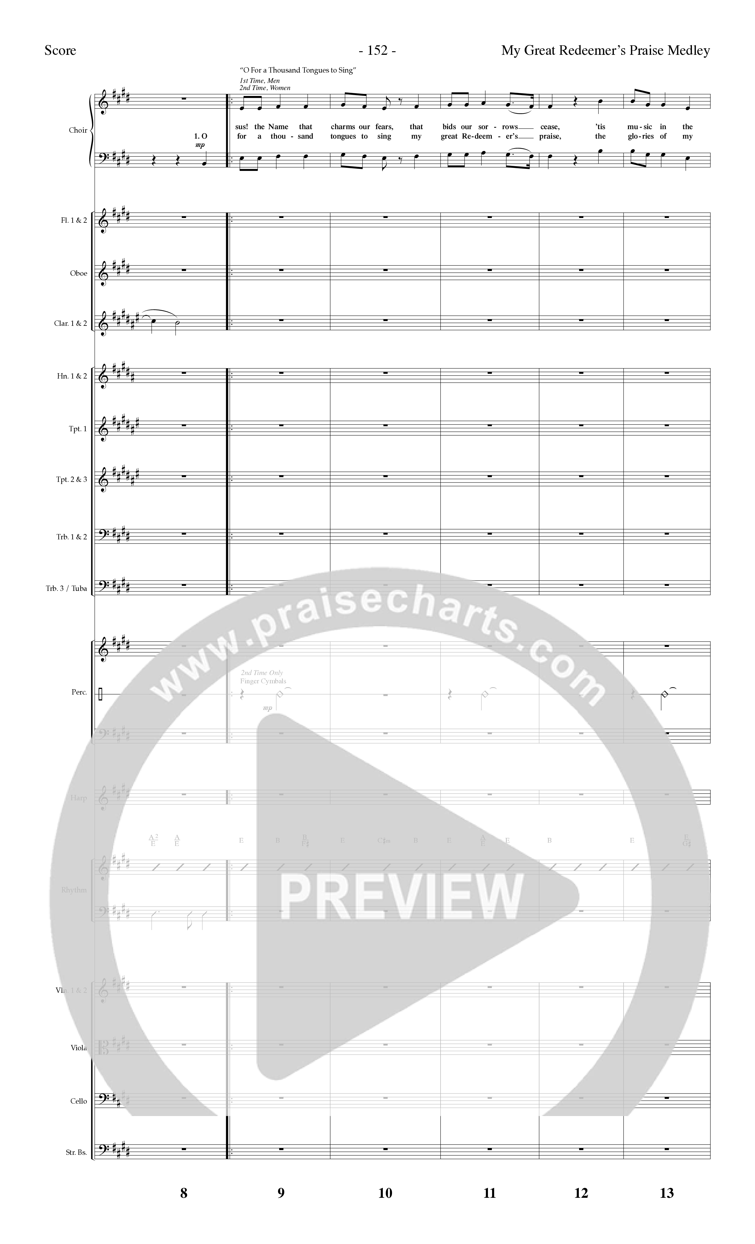 Choral Festival Favorites Vol 2 (10 Song Choral Collection) Song 6 (Orchestration) (Word Music Choral / Arr. Marty Parks)