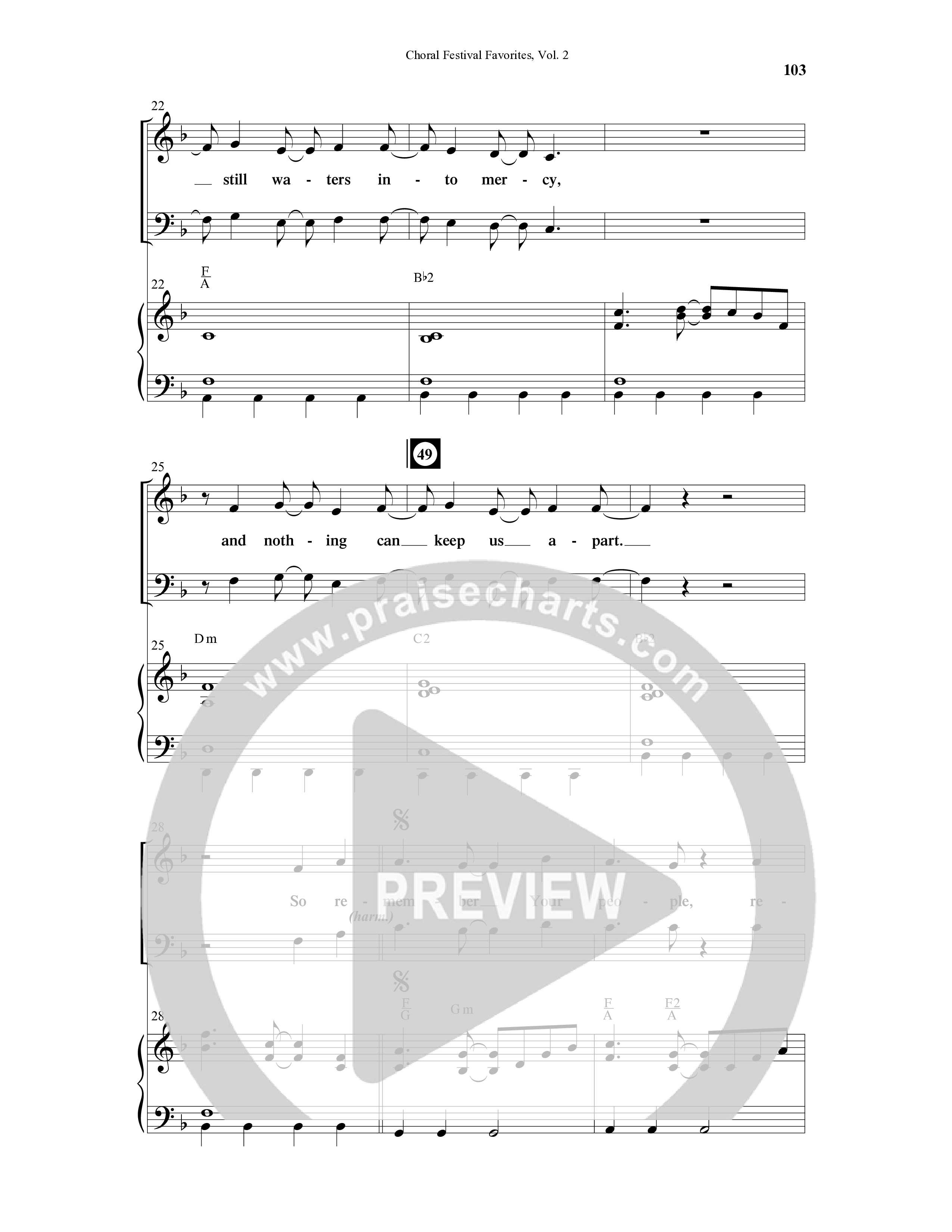 Choral Festival Favorites Vol 2 (10 Song Choral Collection) Song 7 (Piano SATB) (Word Music Choral / Arr. Marty Parks)