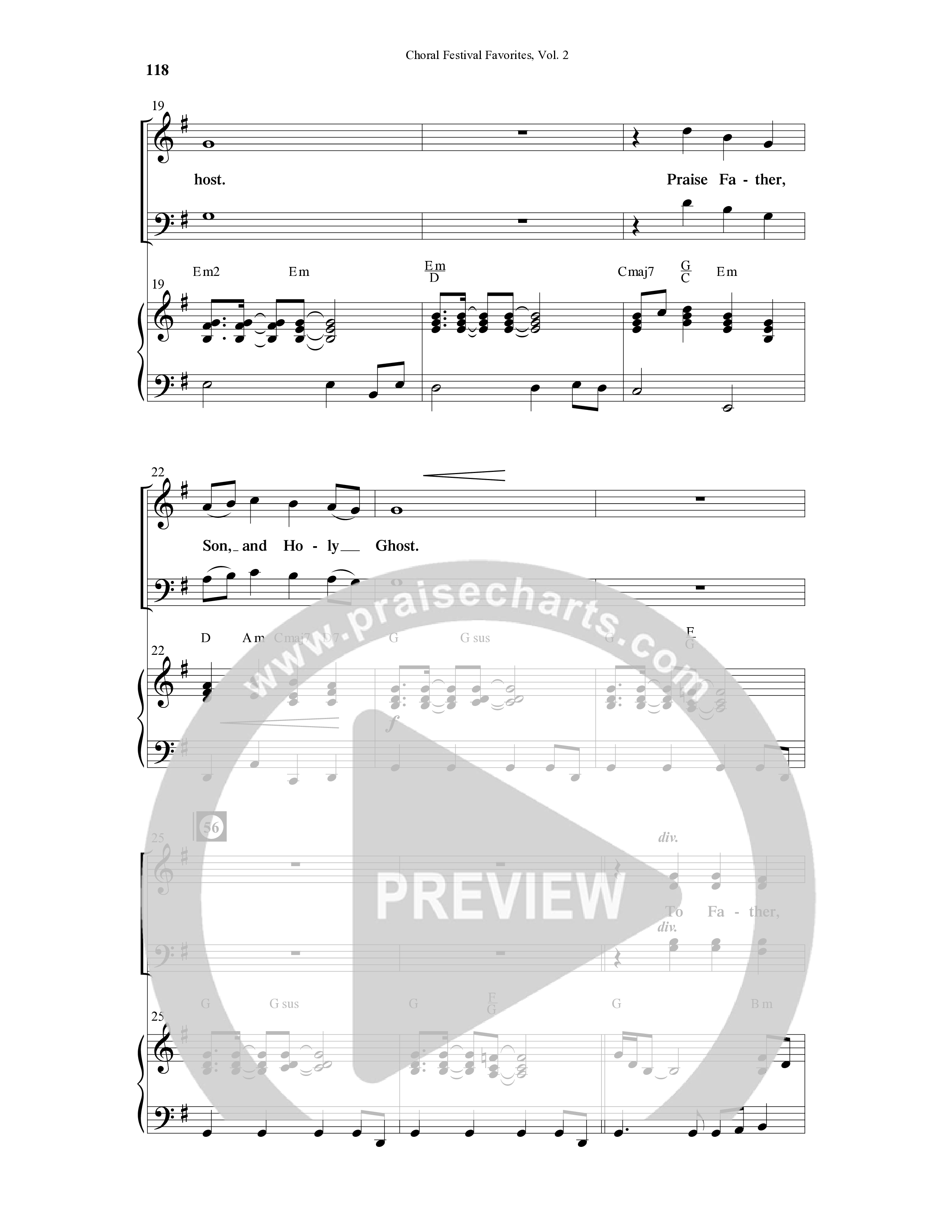 Choral Festival Favorites Vol 2 (10 Song Choral Collection) Song 8 (Piano SATB) (Word Music Choral / Arr. Marty Parks)