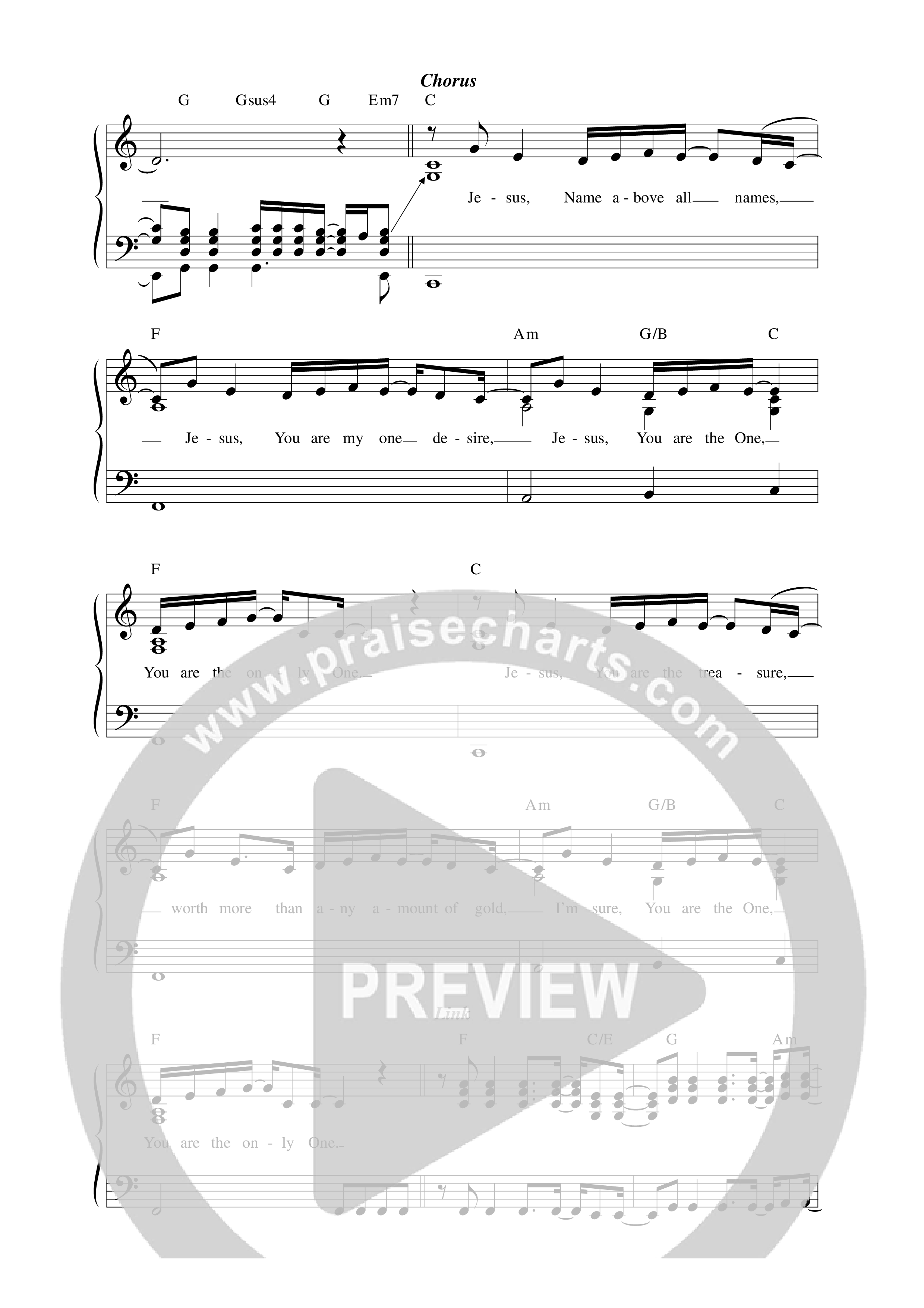 Nothing Else Satisfies Lead Sheet Melody (Vineyard Worship)