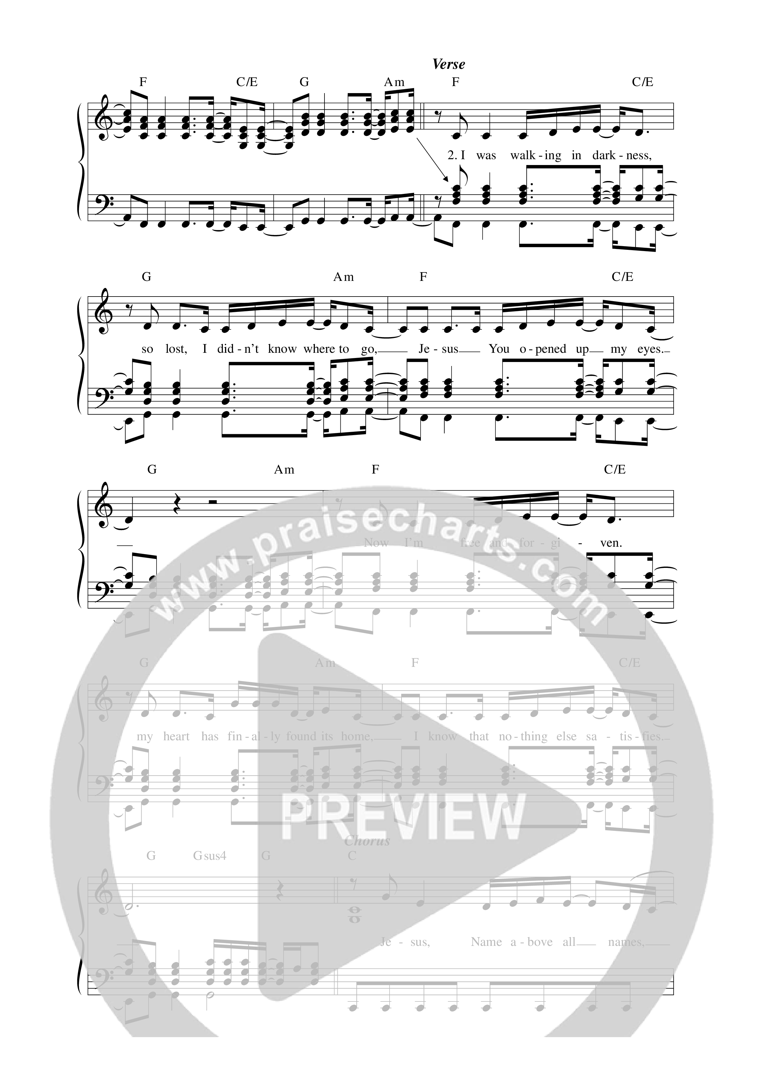 Nothing Else Satisfies Lead Sheet Melody (Vineyard Worship)