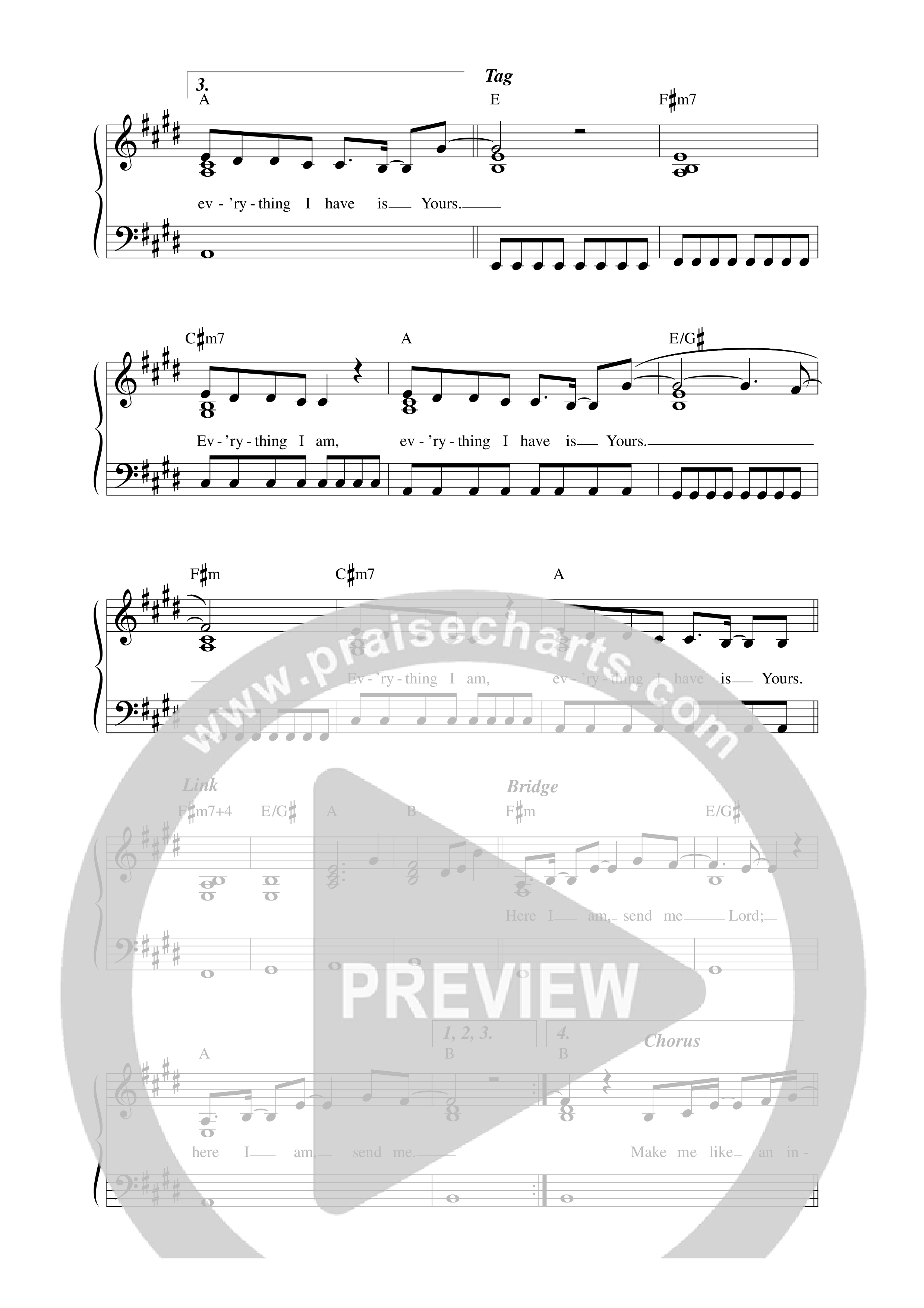Change In Your Pocket Lead Sheet Melody (Vineyard Worship)