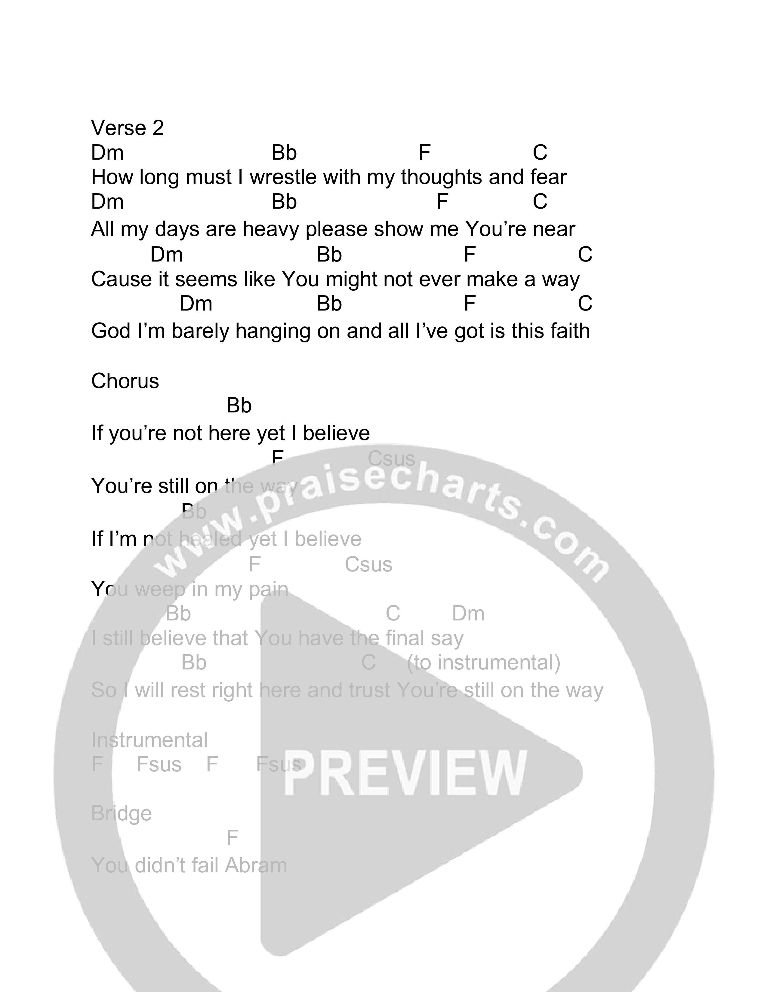 Still On The Way Chord Chart (Phil King)